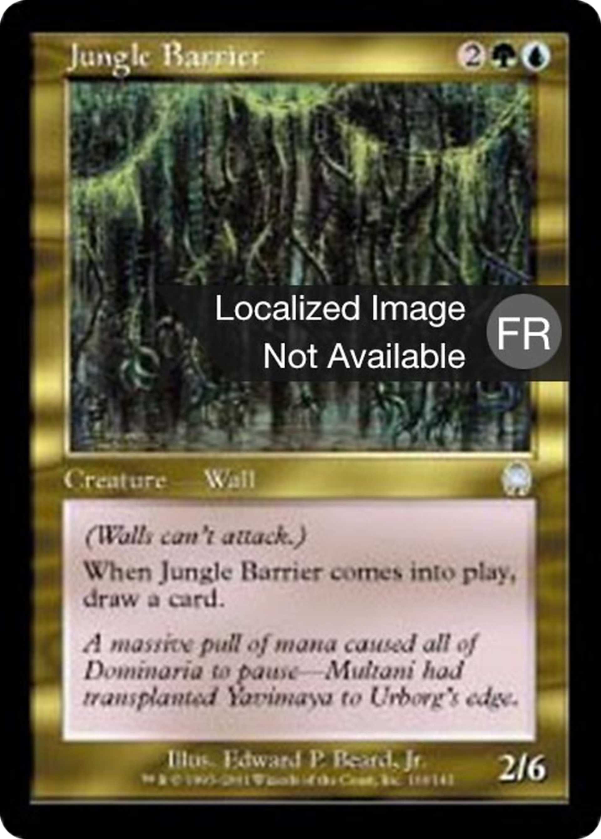 Barrière de la jungle — Apocalypse — Magic: The Gathering