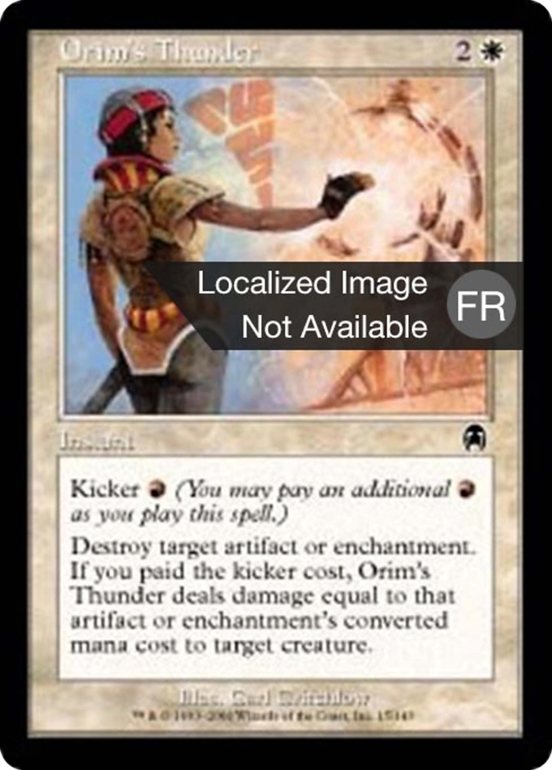 Tonnerre selon Orime — Apocalypse — Magic: The Gathering