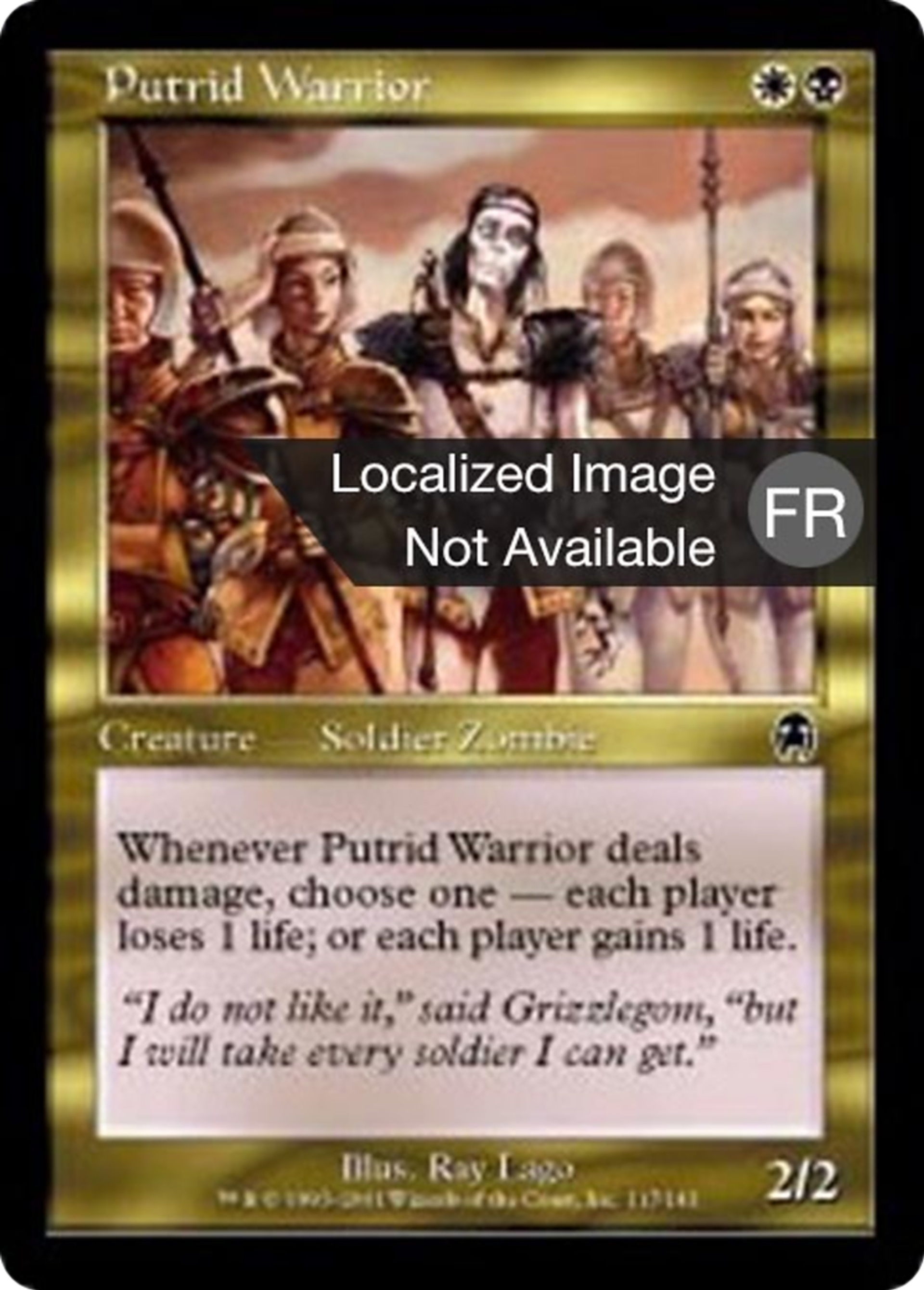 Guerrier putride — Apocalypse — Magic: The Gathering