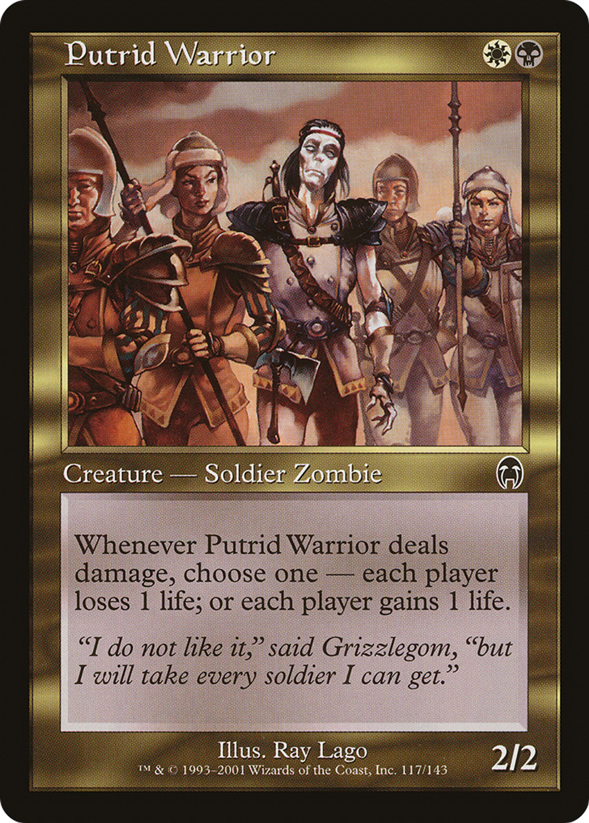 Guerrier putride — Apocalypse — Magic: The Gathering