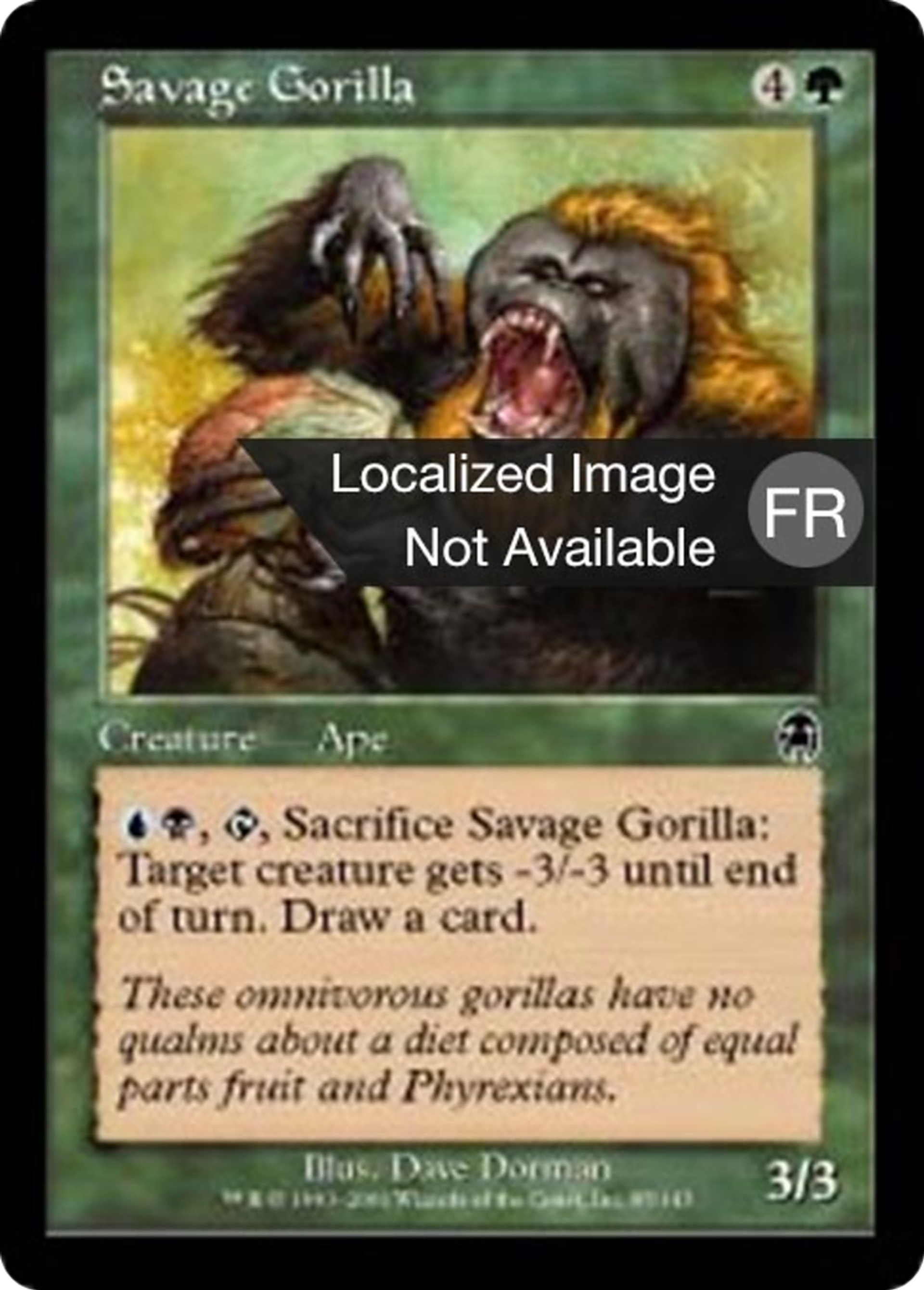 Gorille sauvage — Apocalypse — Magic: The Gathering