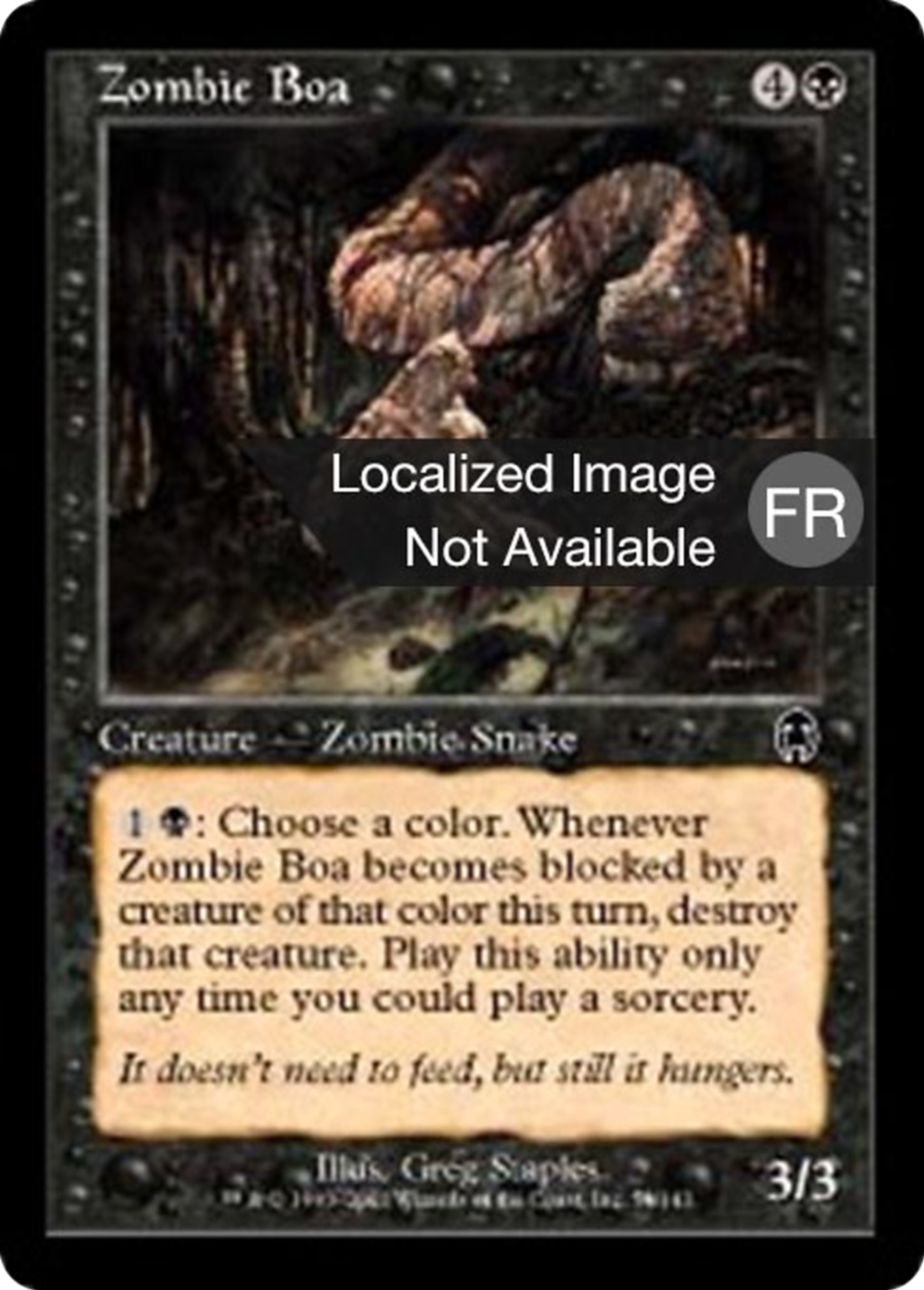 Boa zombie — Apocalypse — Magic: The Gathering