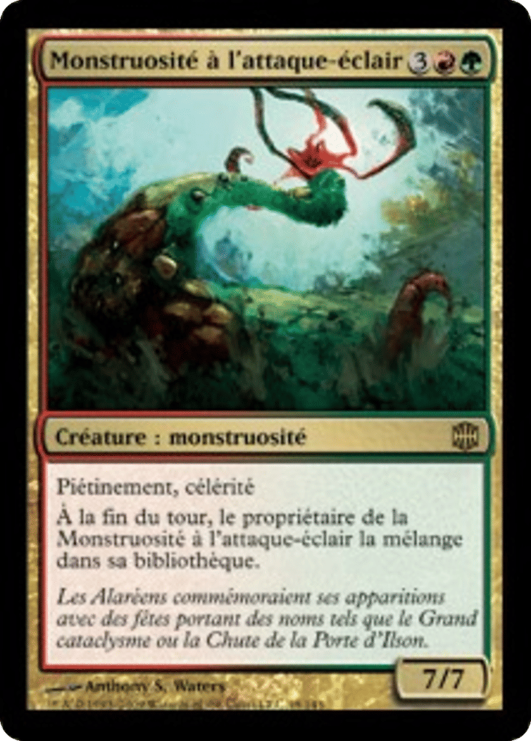 Monstruosité à l'attaque-éclair — Alara Reborn — Magic: The Gathering