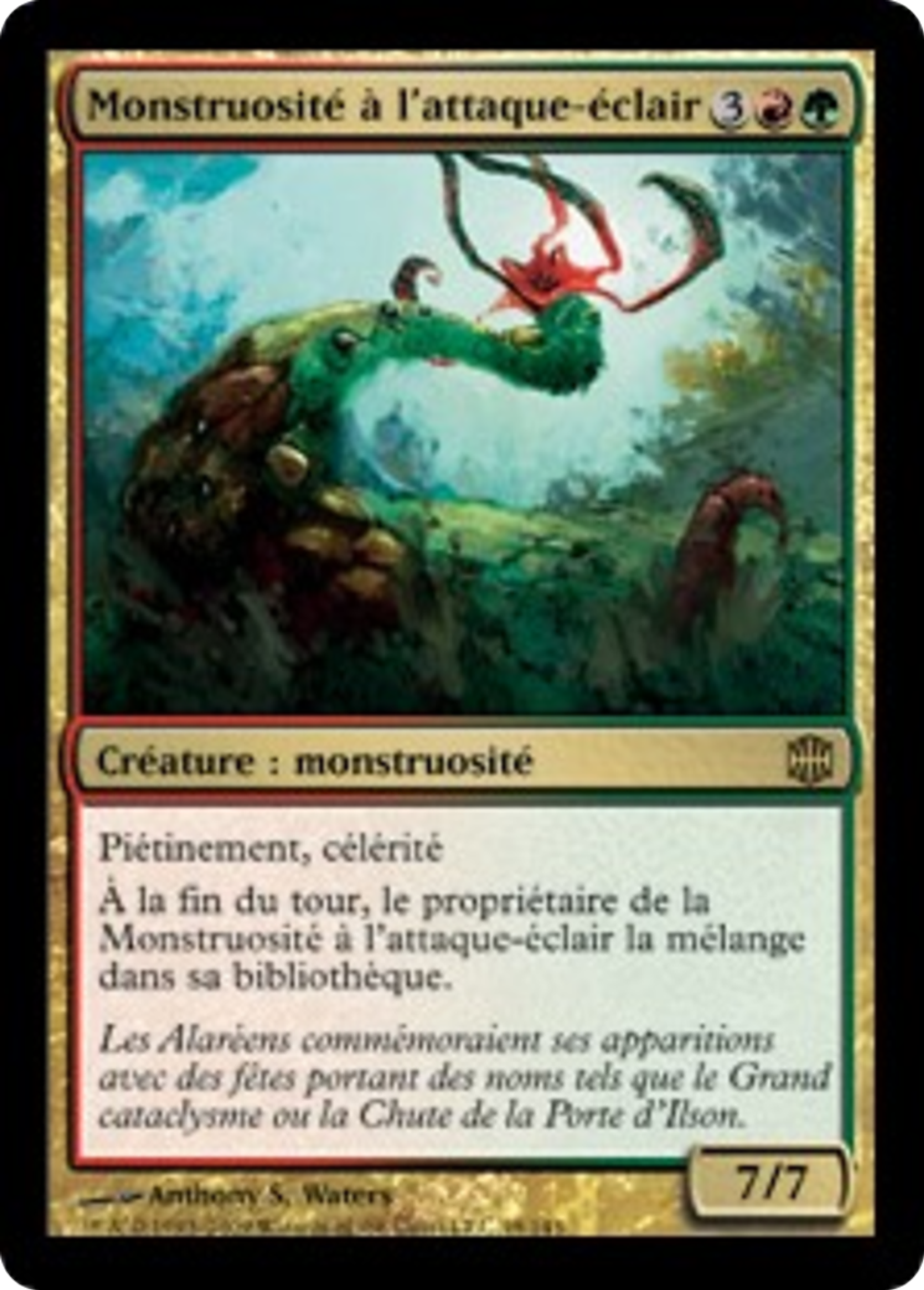 Monstruosité à l'attaque-éclair — Alara Reborn — Magic: The Gathering