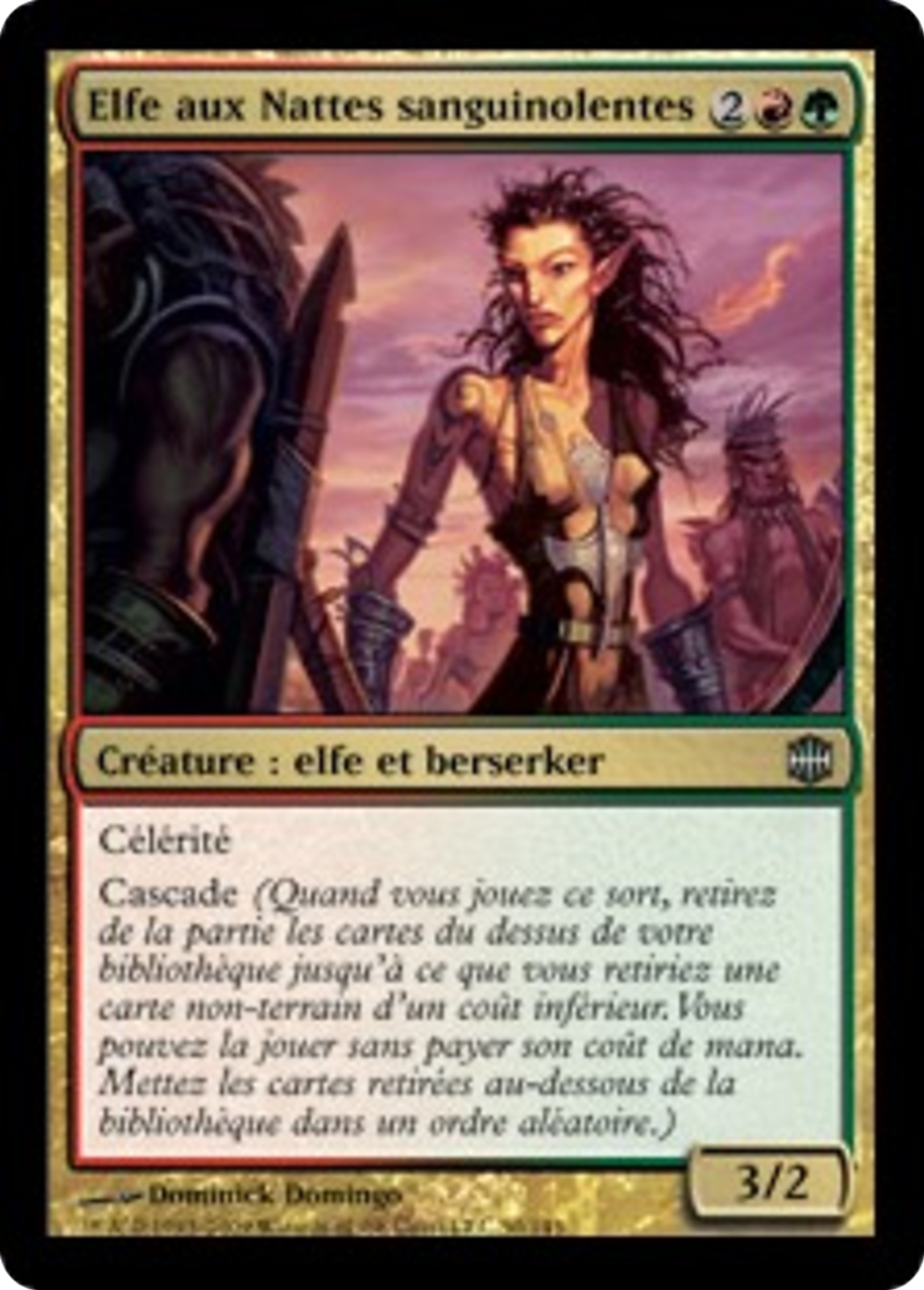 Elfe aux Nattes sanguinolentes — Alara Reborn — Magic: The Gathering