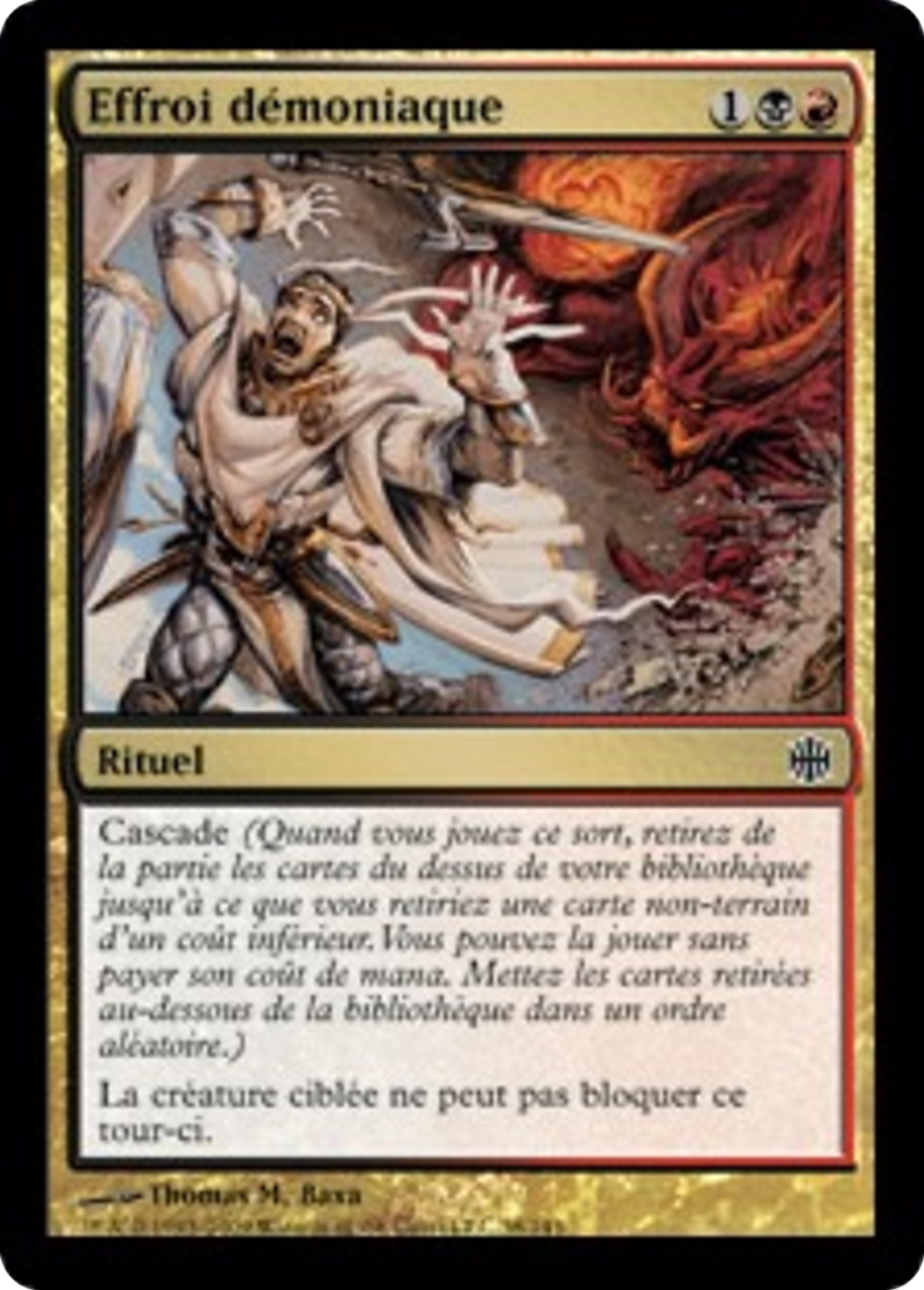 Effroi démoniaque — Alara Reborn — Magic: The Gathering