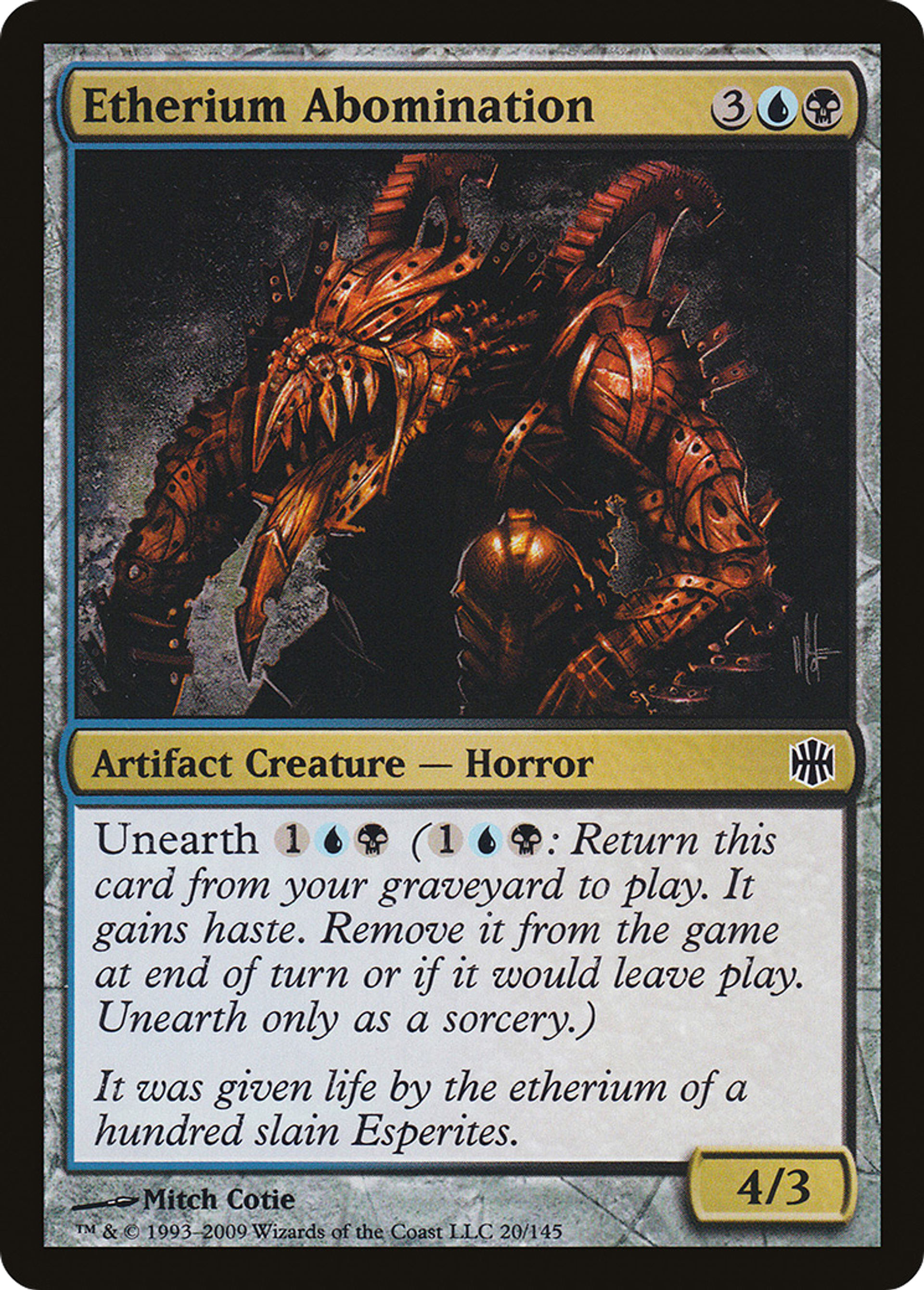 Etherium Abomination — Alara Reborn — Magic: The Gathering