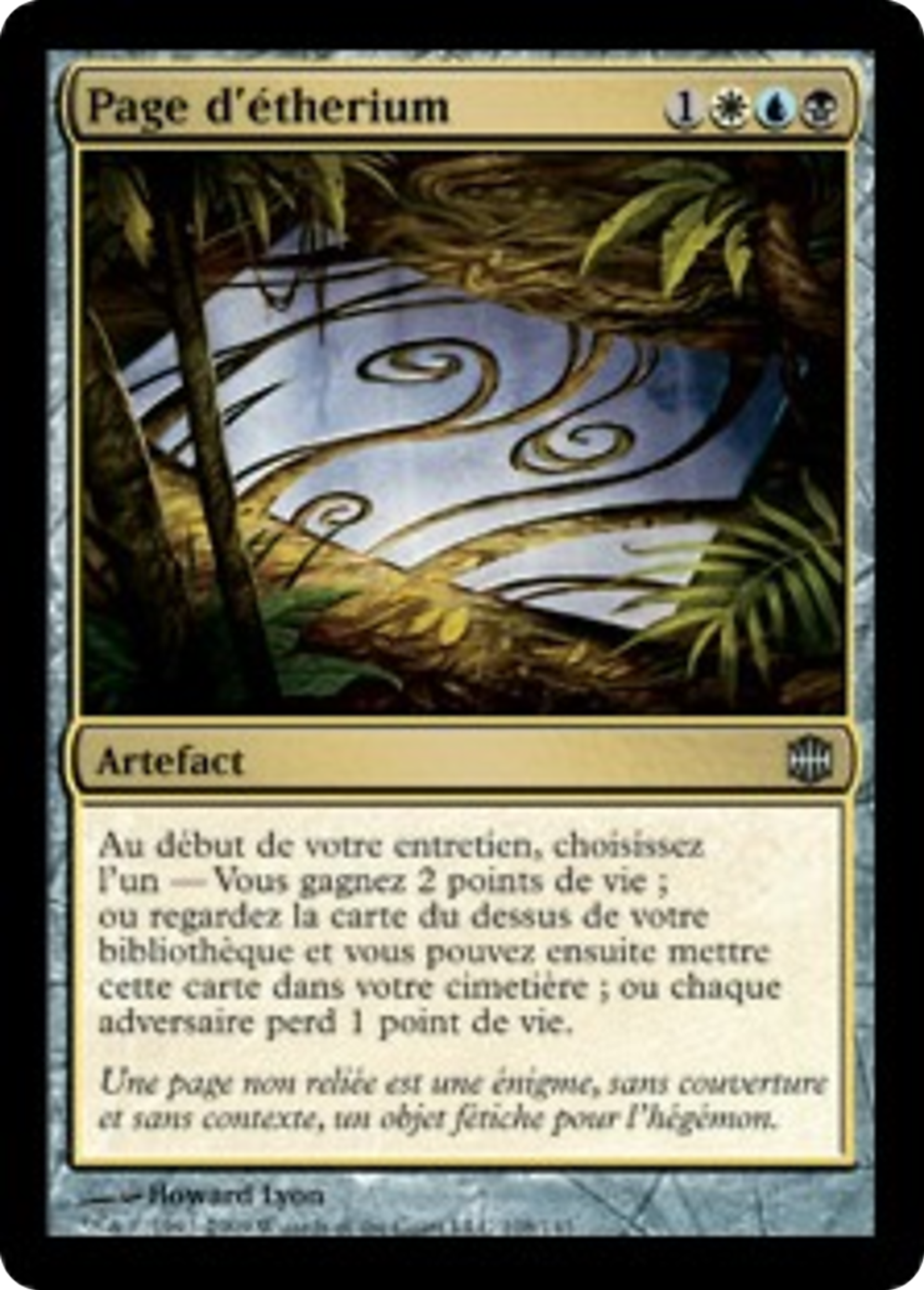 Page d'étherium — Alara Reborn — Magic: The Gathering