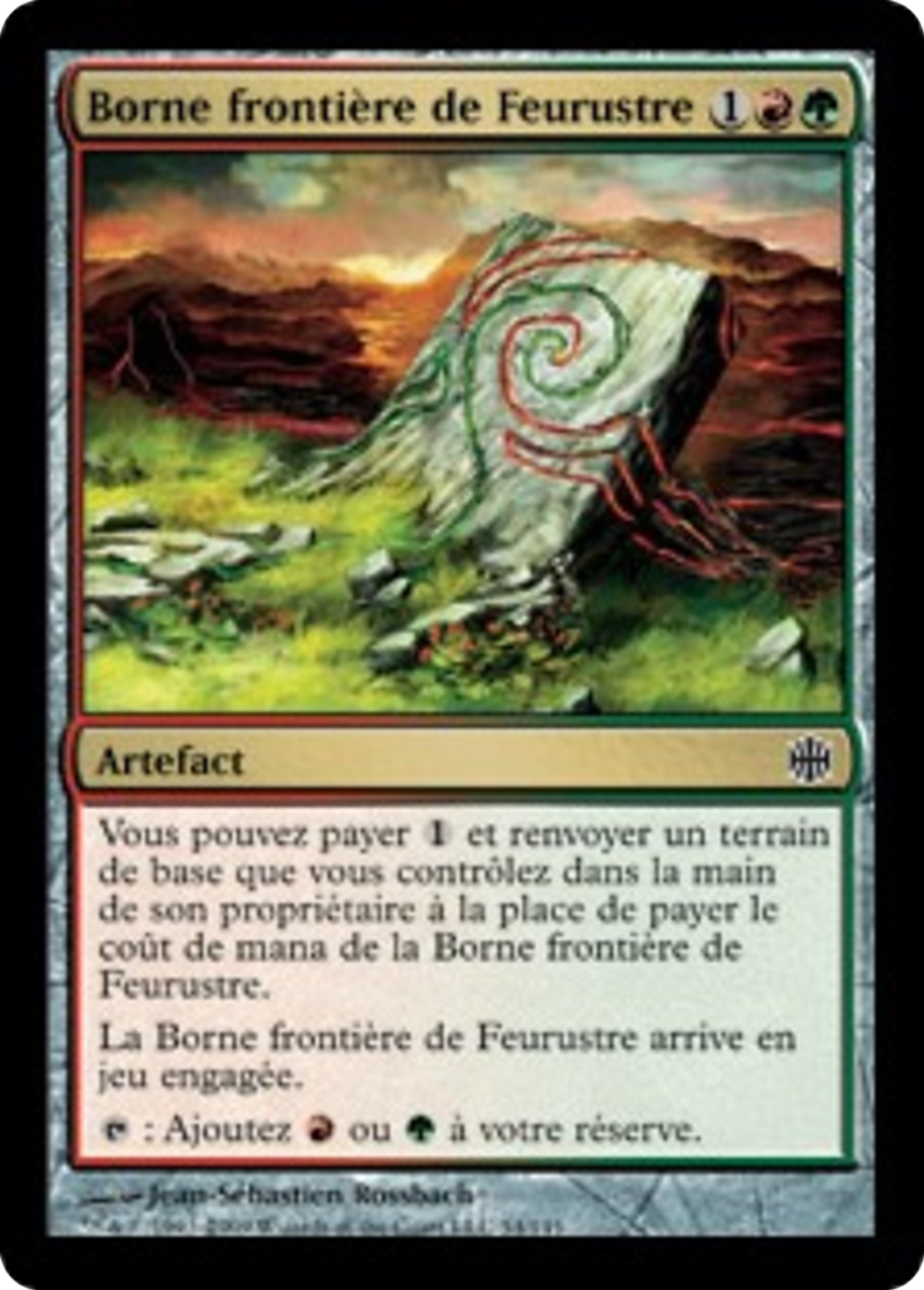 Borne frontière de Feurustre — Alara Reborn — Magic: The Gathering