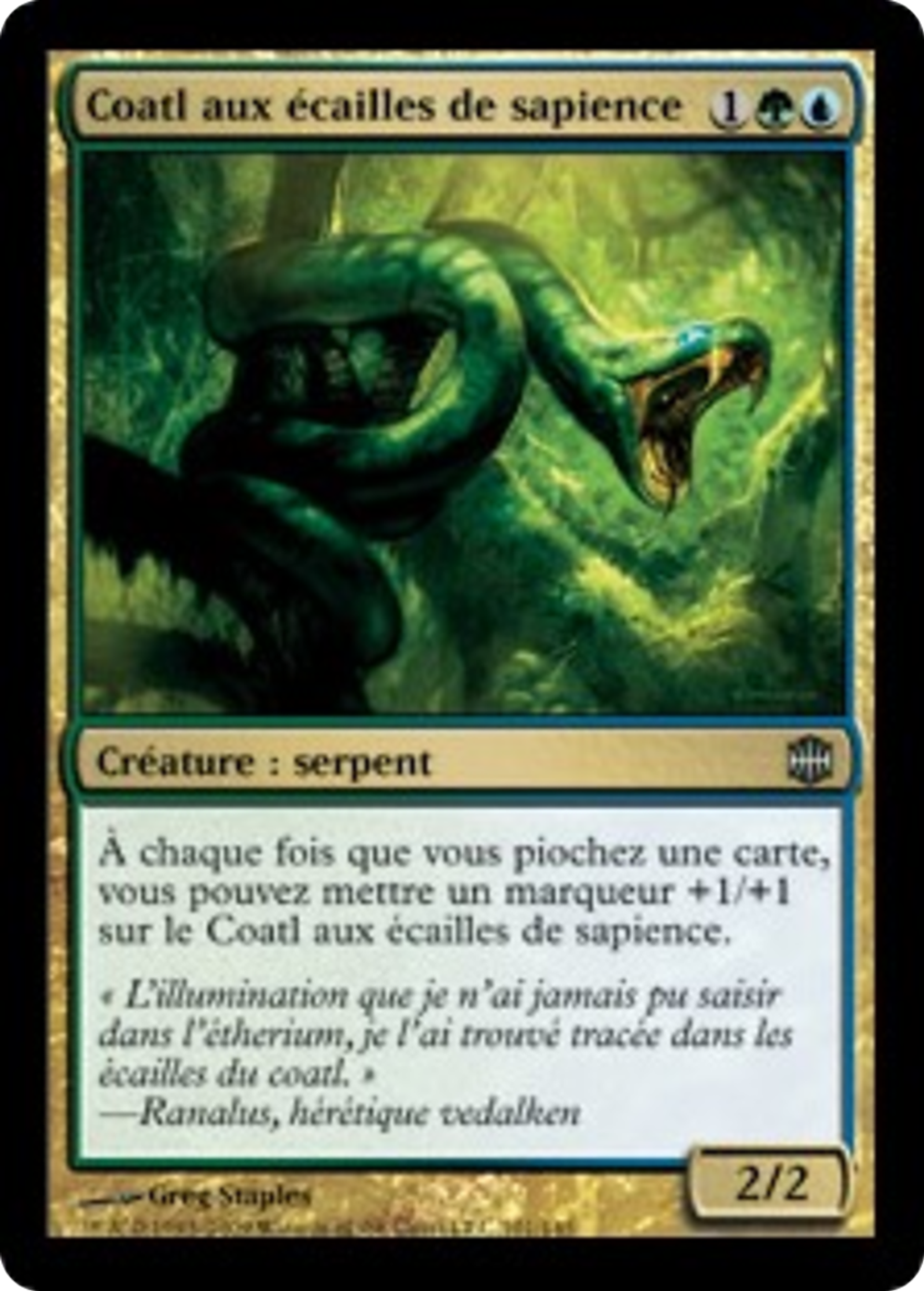 Coatl aux écailles de sapience — Alara Reborn — Magic: The Gathering
