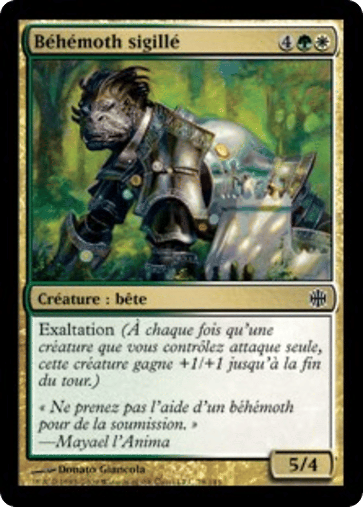 Béhémoth sigillé — Alara Reborn — Magic: The Gathering