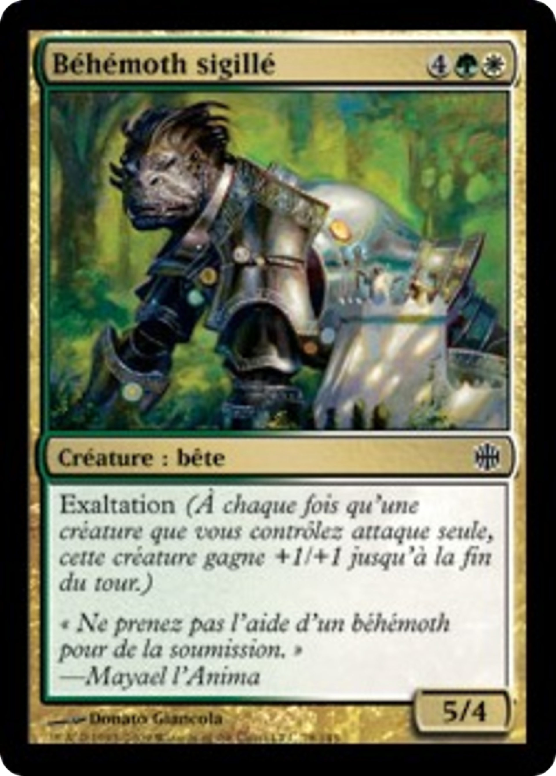 Béhémoth sigillé — Alara Reborn — Magic: The Gathering