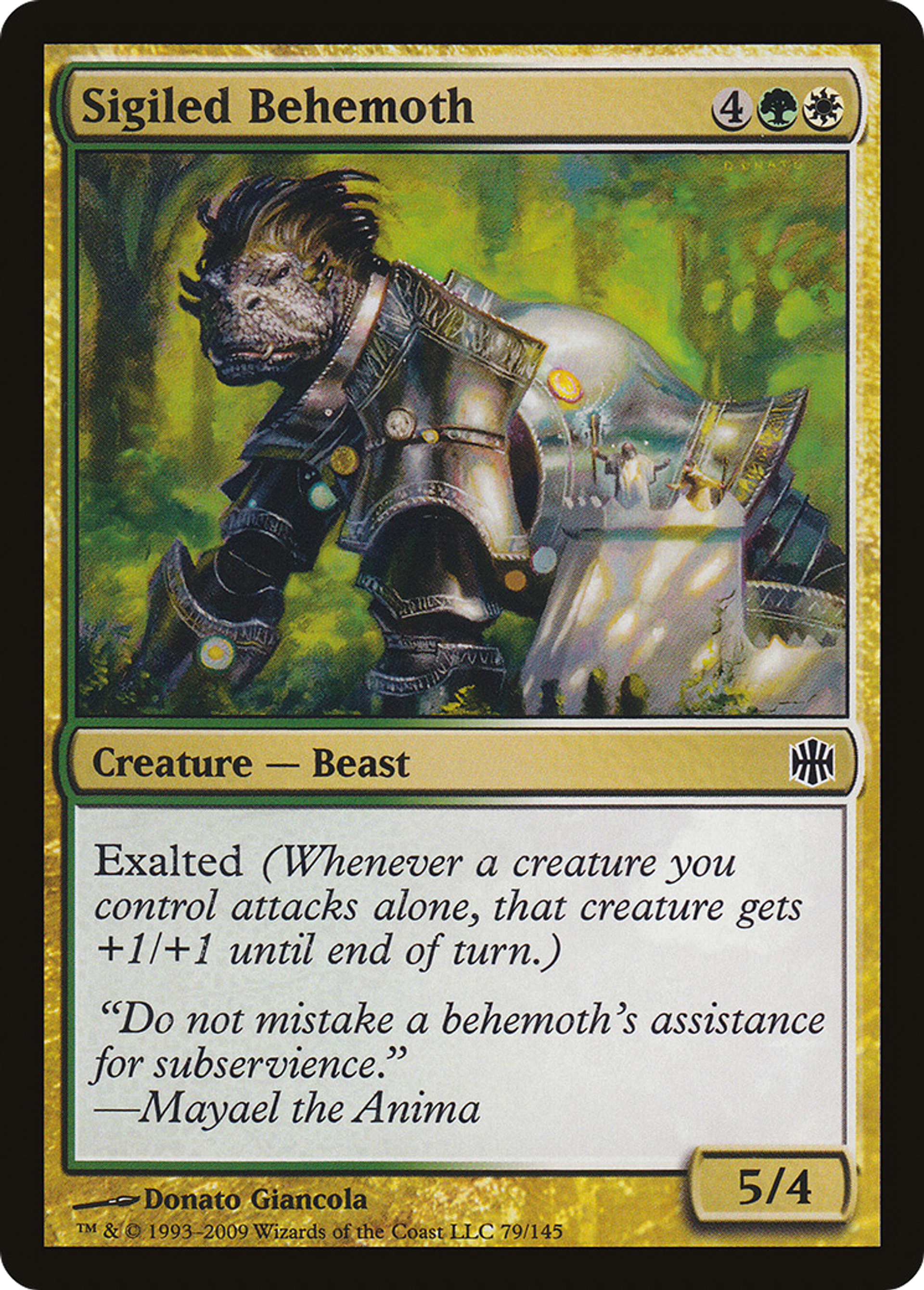 Sigiled Behemoth — Alara Reborn — Magic: The Gathering