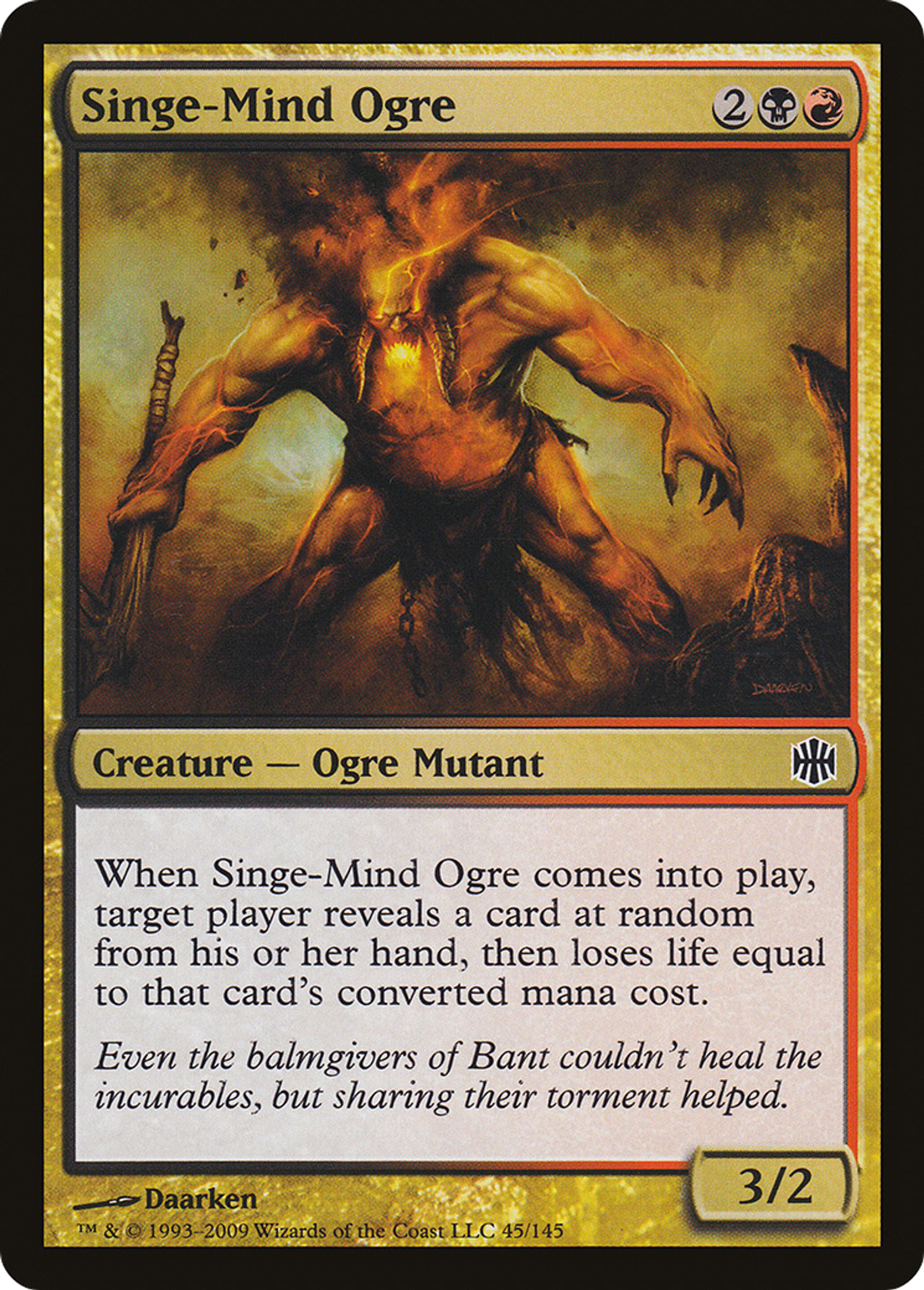 Singe-Mind Ogre — Alara Reborn — Magic: The Gathering