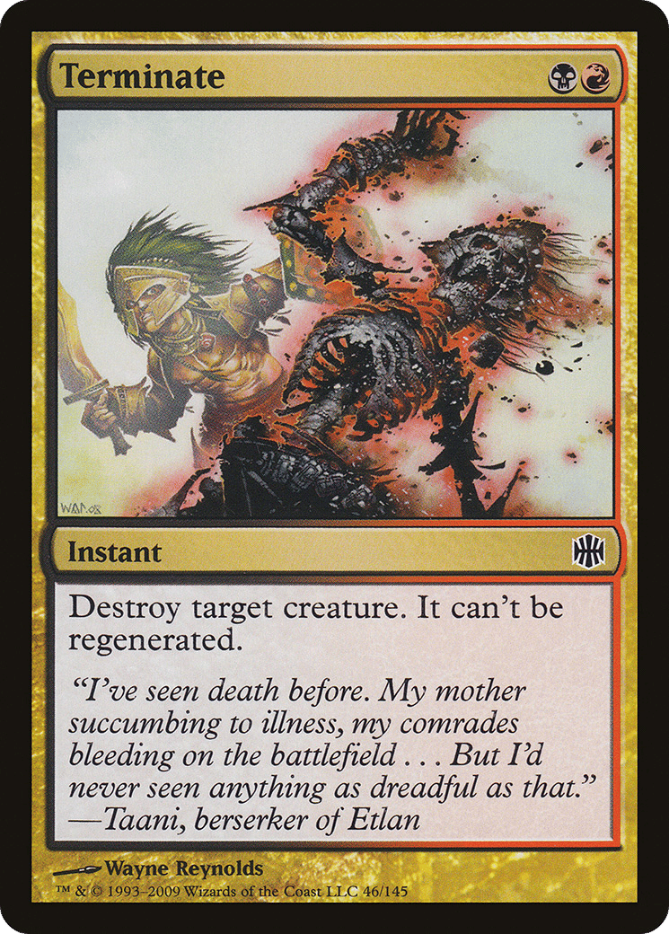 Terminate — Alara Reborn — Magic: The Gathering