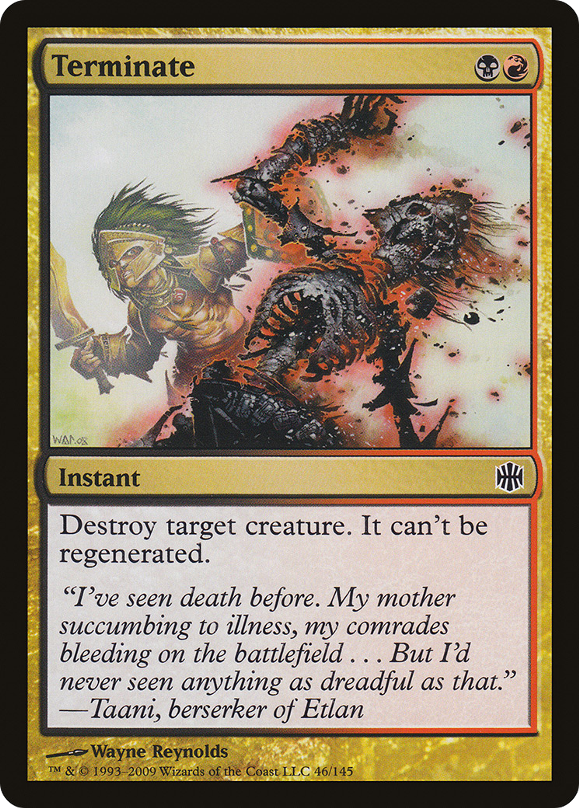 Terminate — Alara Reborn — Magic: The Gathering