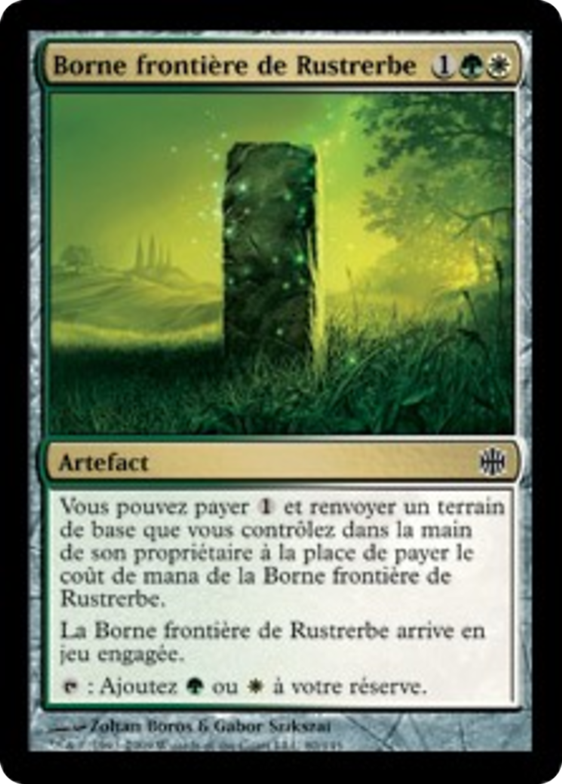 Borne frontière de Rustrerbe — Alara Reborn — Magic: The Gathering