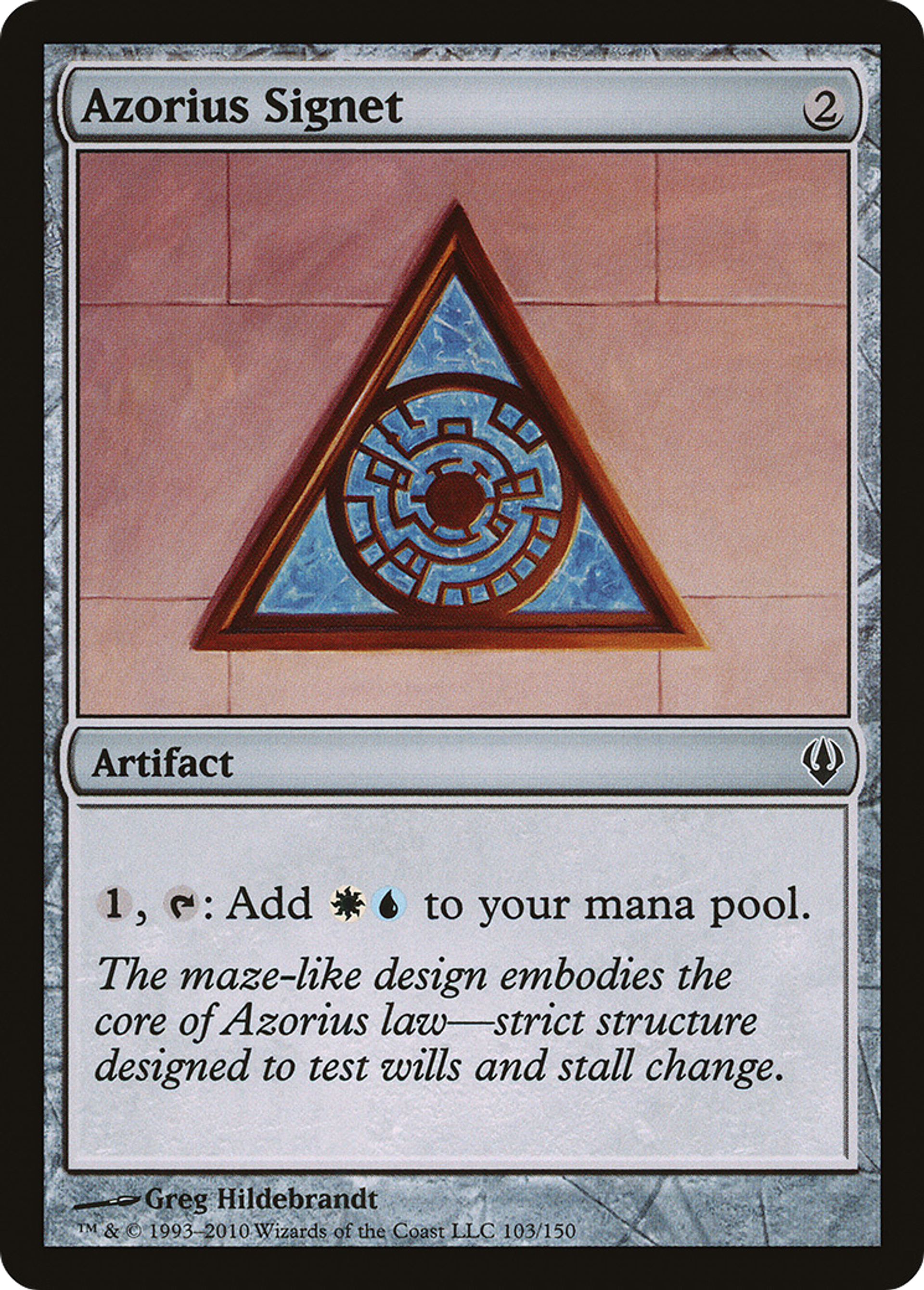 Azorius Signet — Archenemy — Magic: The Gathering