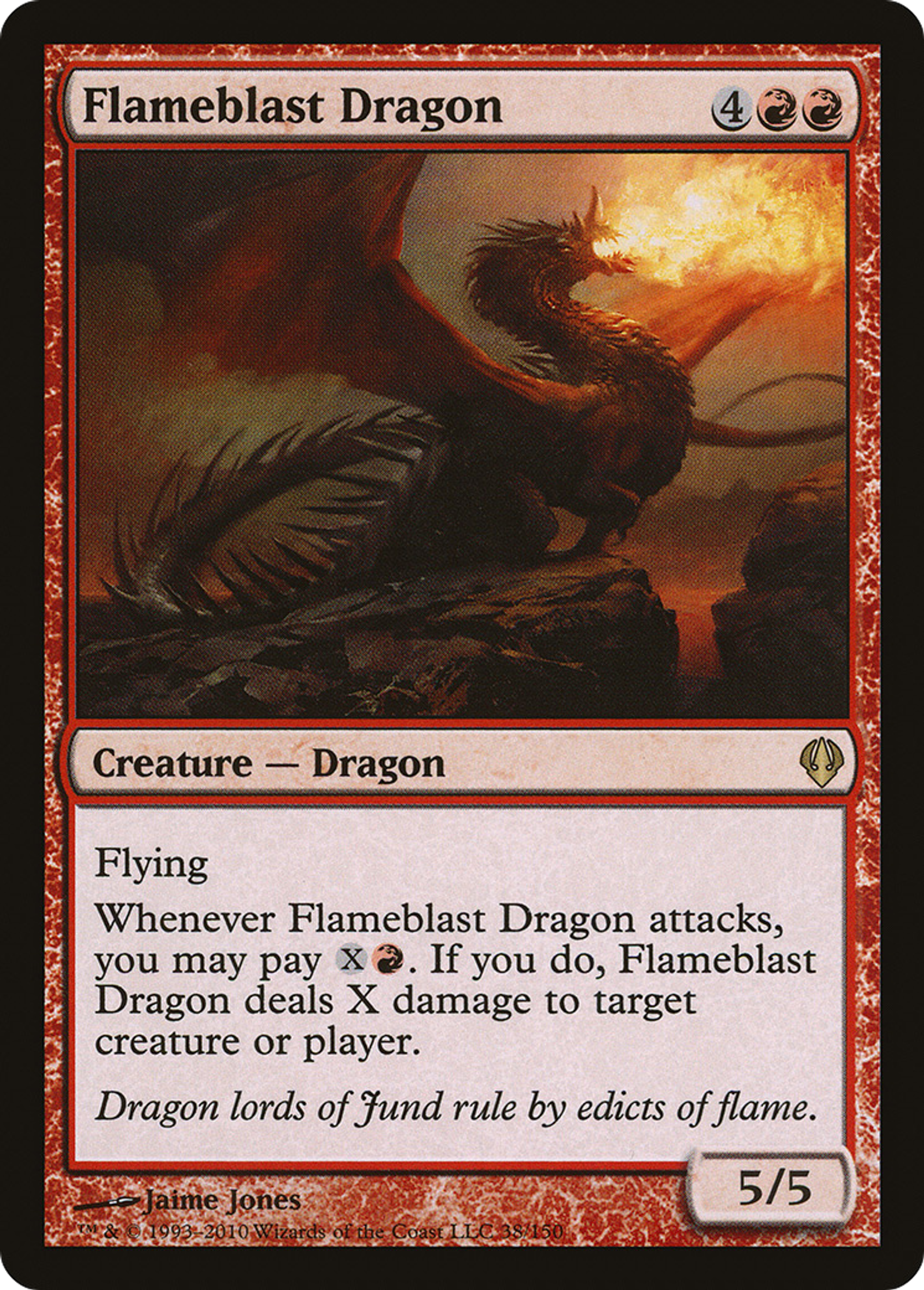 Flameblast Dragon — Archenemy — Magic: The Gathering