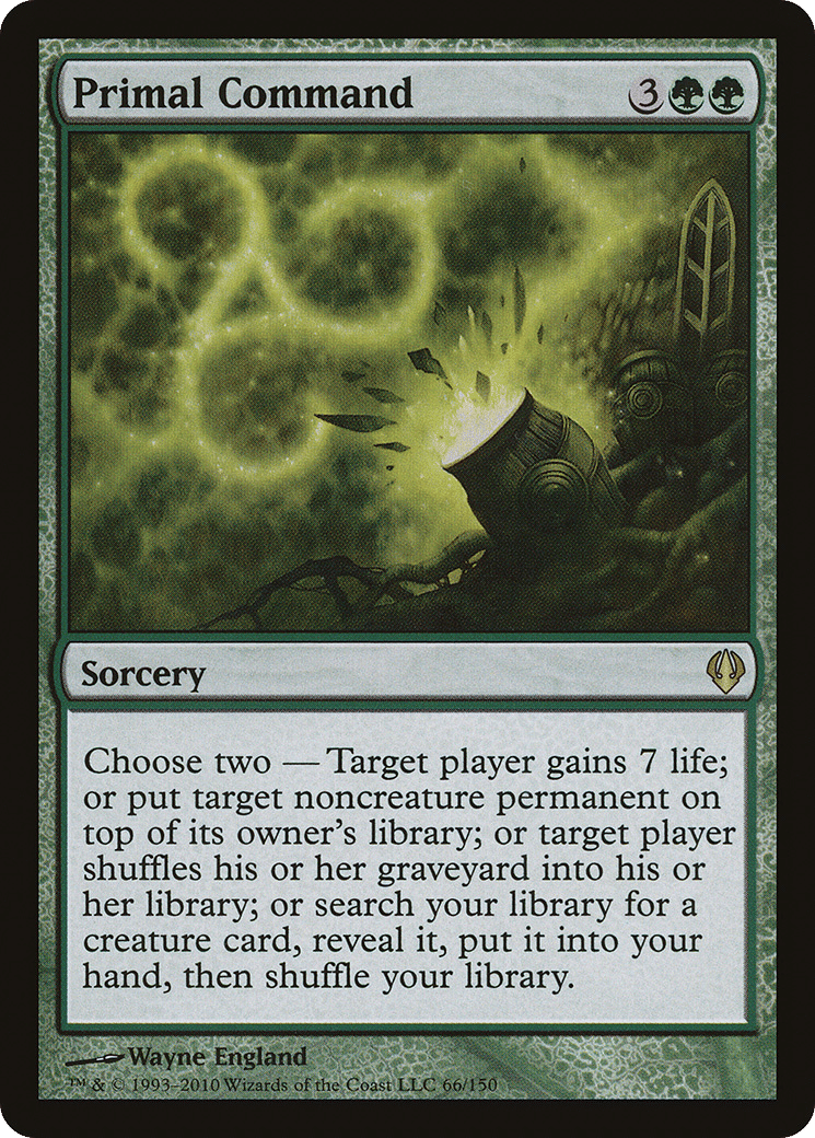 Primal Command — Archenemy — Magic: The Gathering