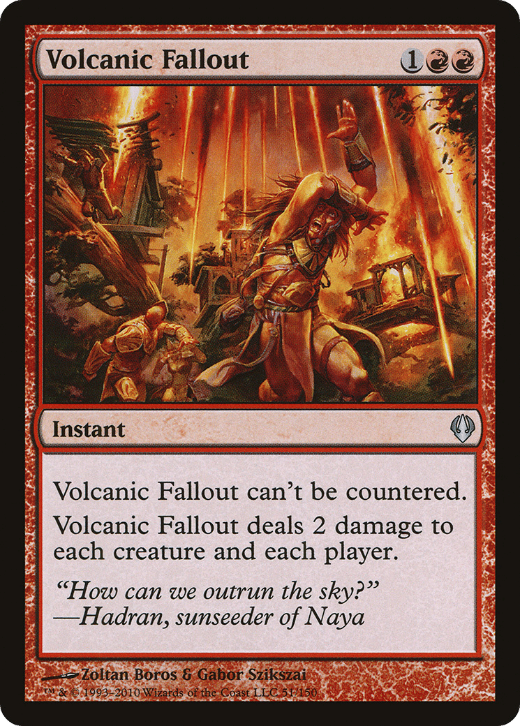 Volcanic Fallout — Archenemy — Magic: The Gathering
