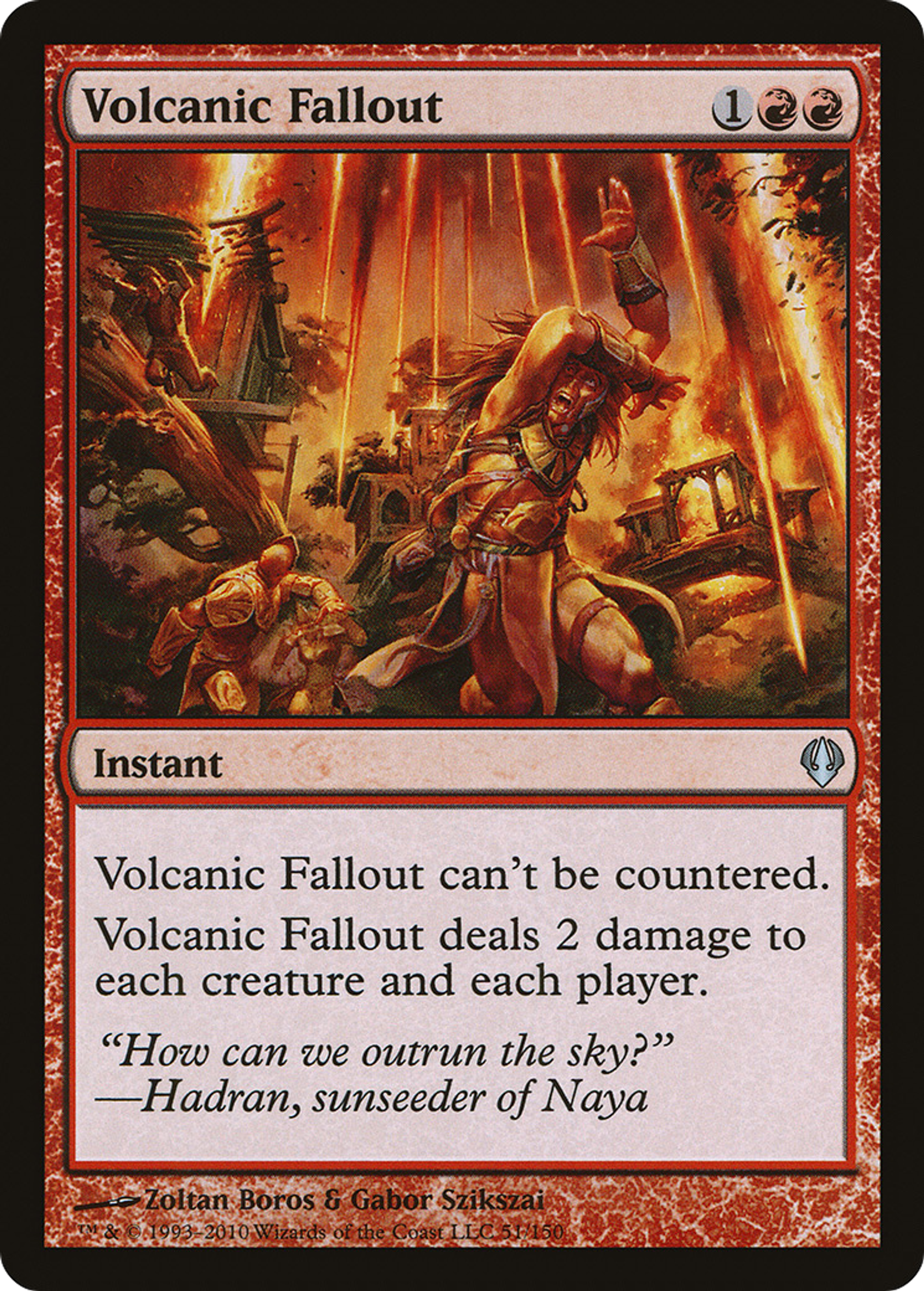 Volcanic Fallout — Archenemy — Magic: The Gathering