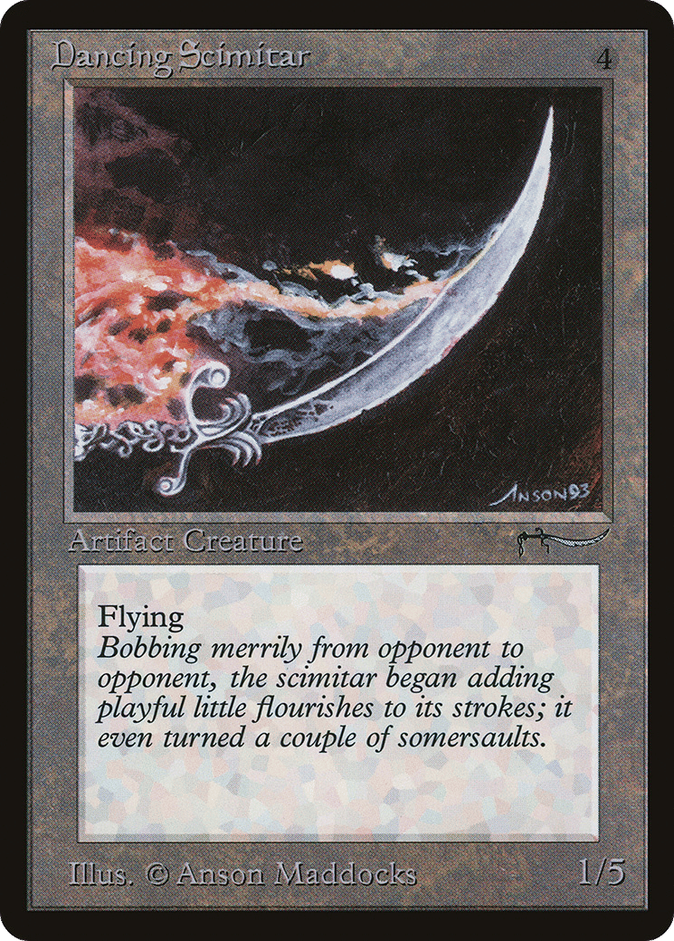 Dancing Scimitar — Arabian Nights — Magic: The Gathering
