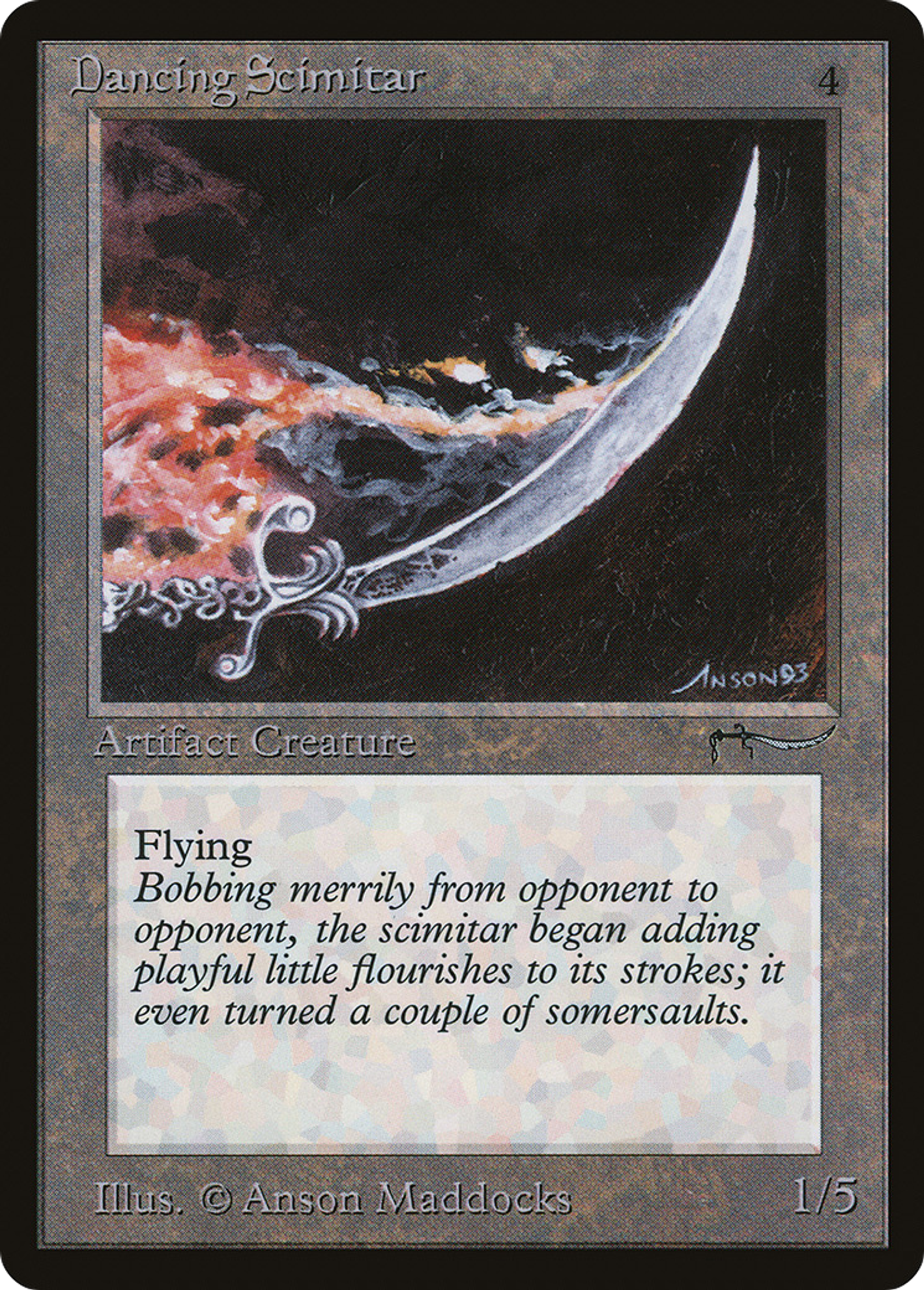 Dancing Scimitar — Arabian Nights — Magic: The Gathering