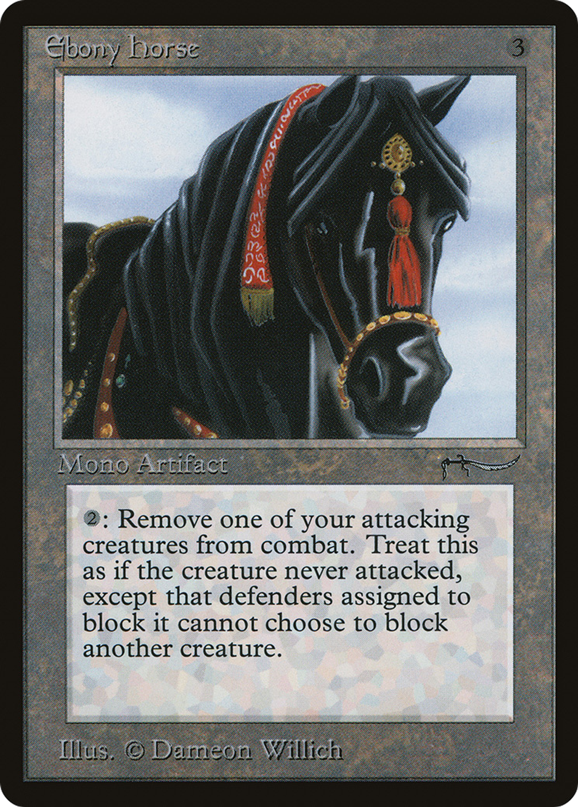 Ebony Horse — Arabian Nights — Magic: The Gathering