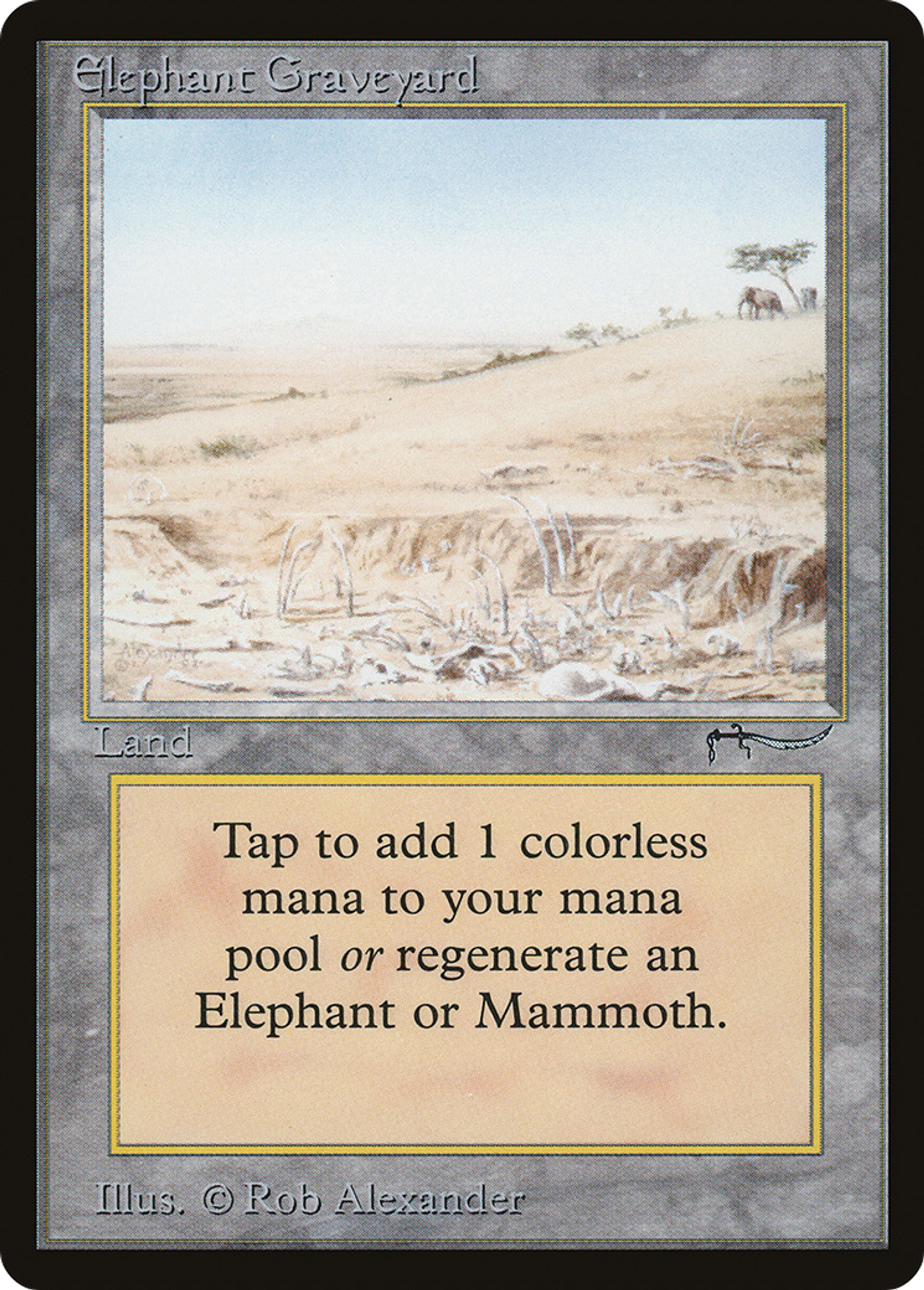 Elephant Graveyard — Arabian Nights — Magic: The Gathering