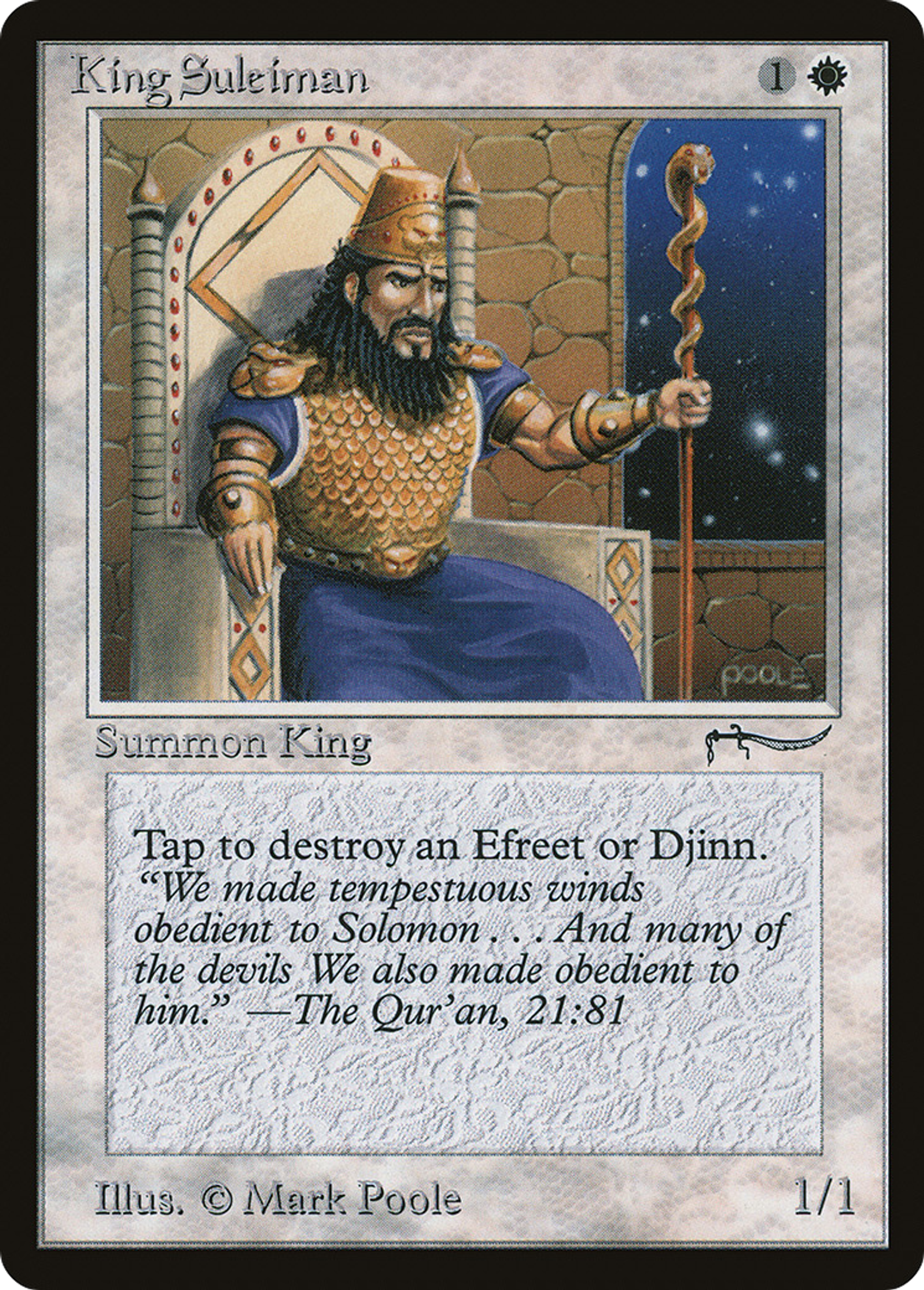 King Suleiman — Arabian Nights — Magic: The Gathering