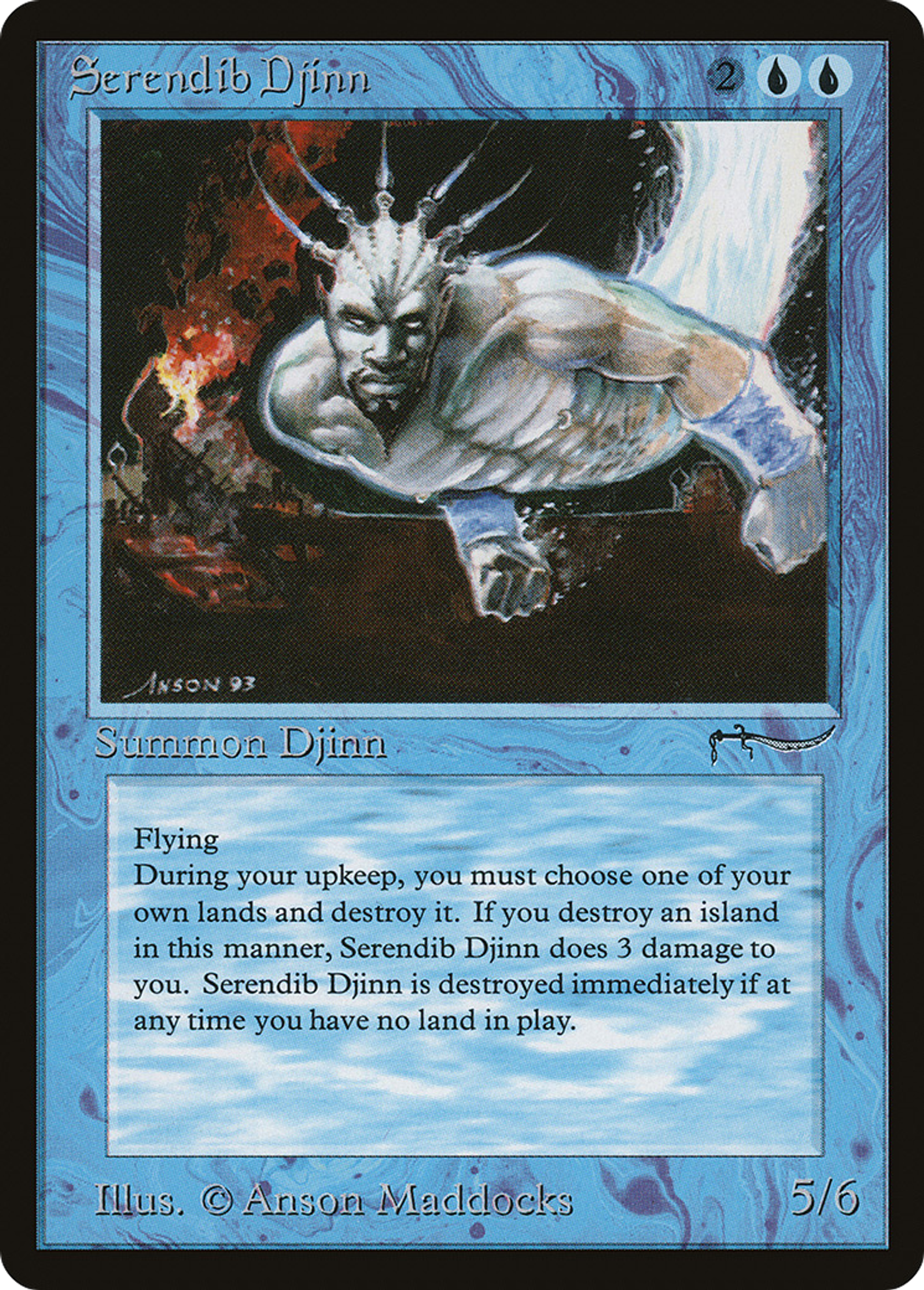 Serendib Djinn — Arabian Nights — Magic: The Gathering