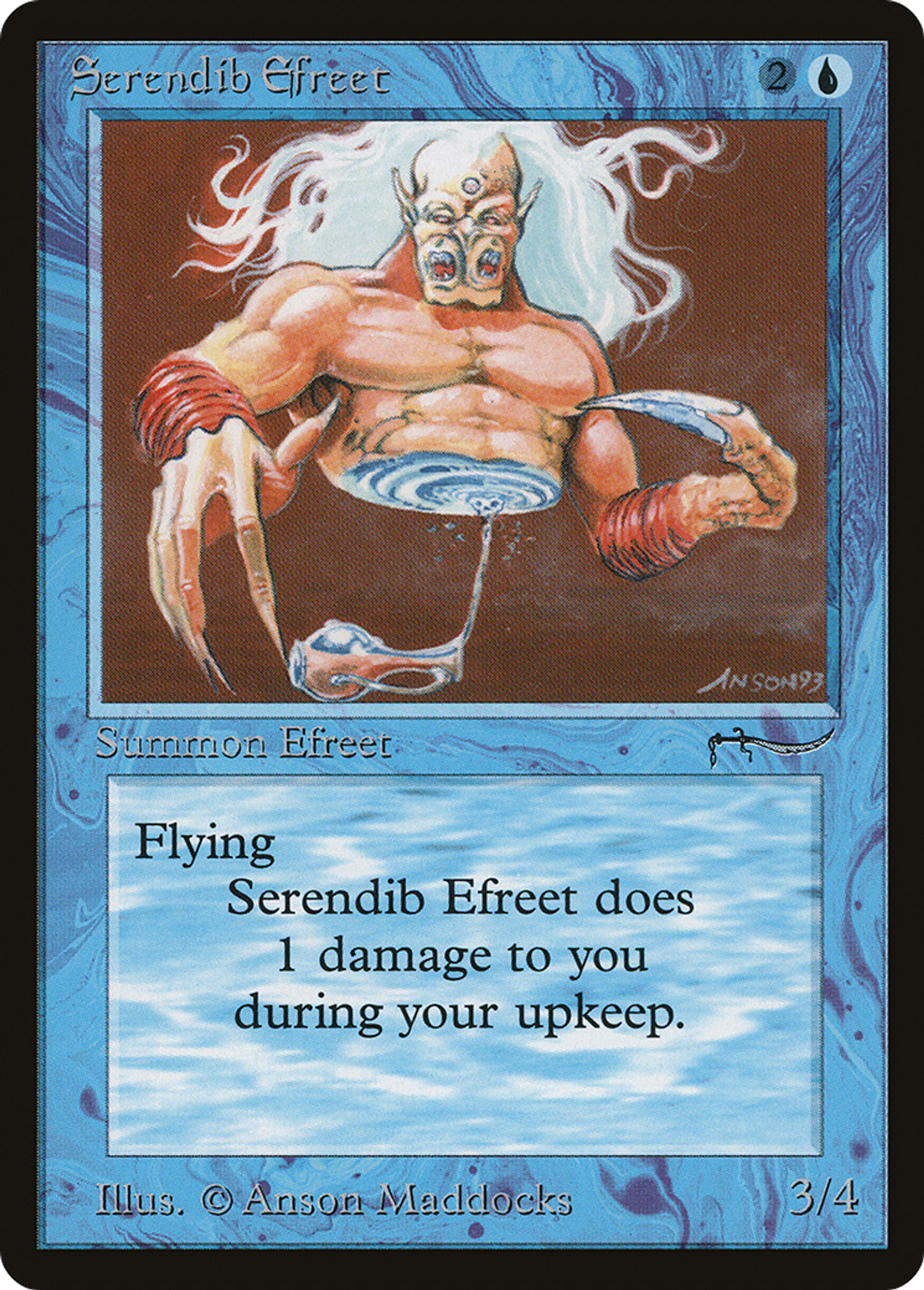 Serendib Efreet — Arabian Nights — Magic: The Gathering