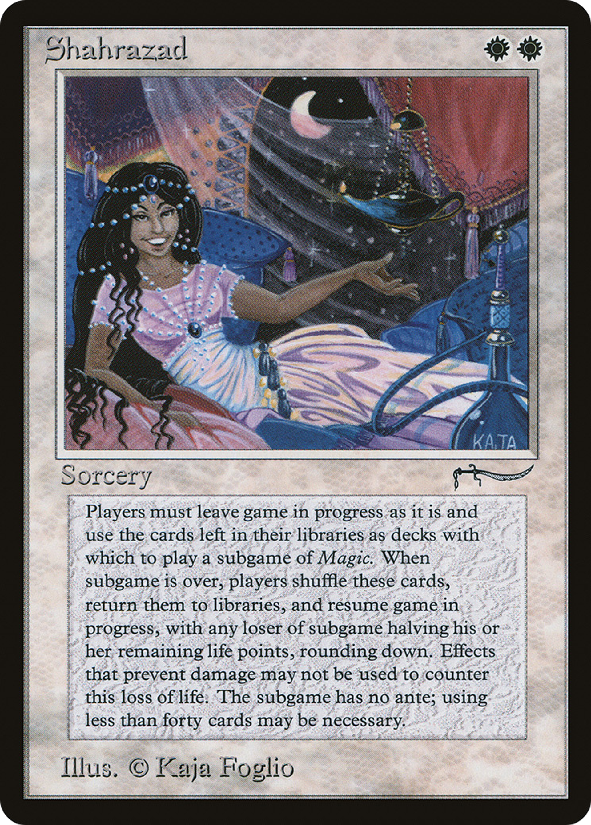 Shahrazad — Arabian Nights — Magic: The Gathering