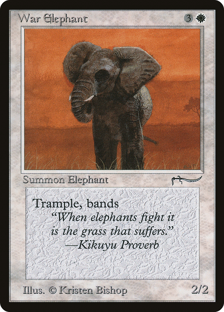 War Elephant — Arabian Nights — Magic: The Gathering