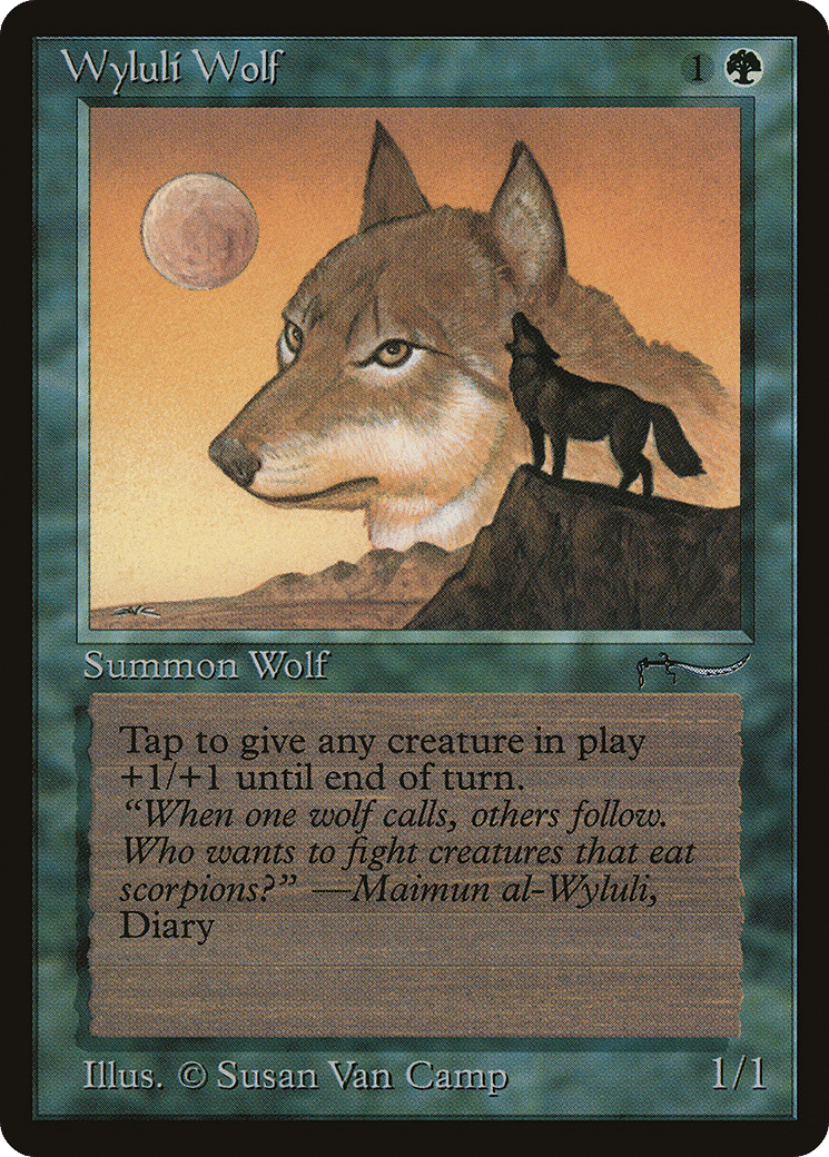 Wyluli Wolf — Arabian Nights — Magic: The Gathering