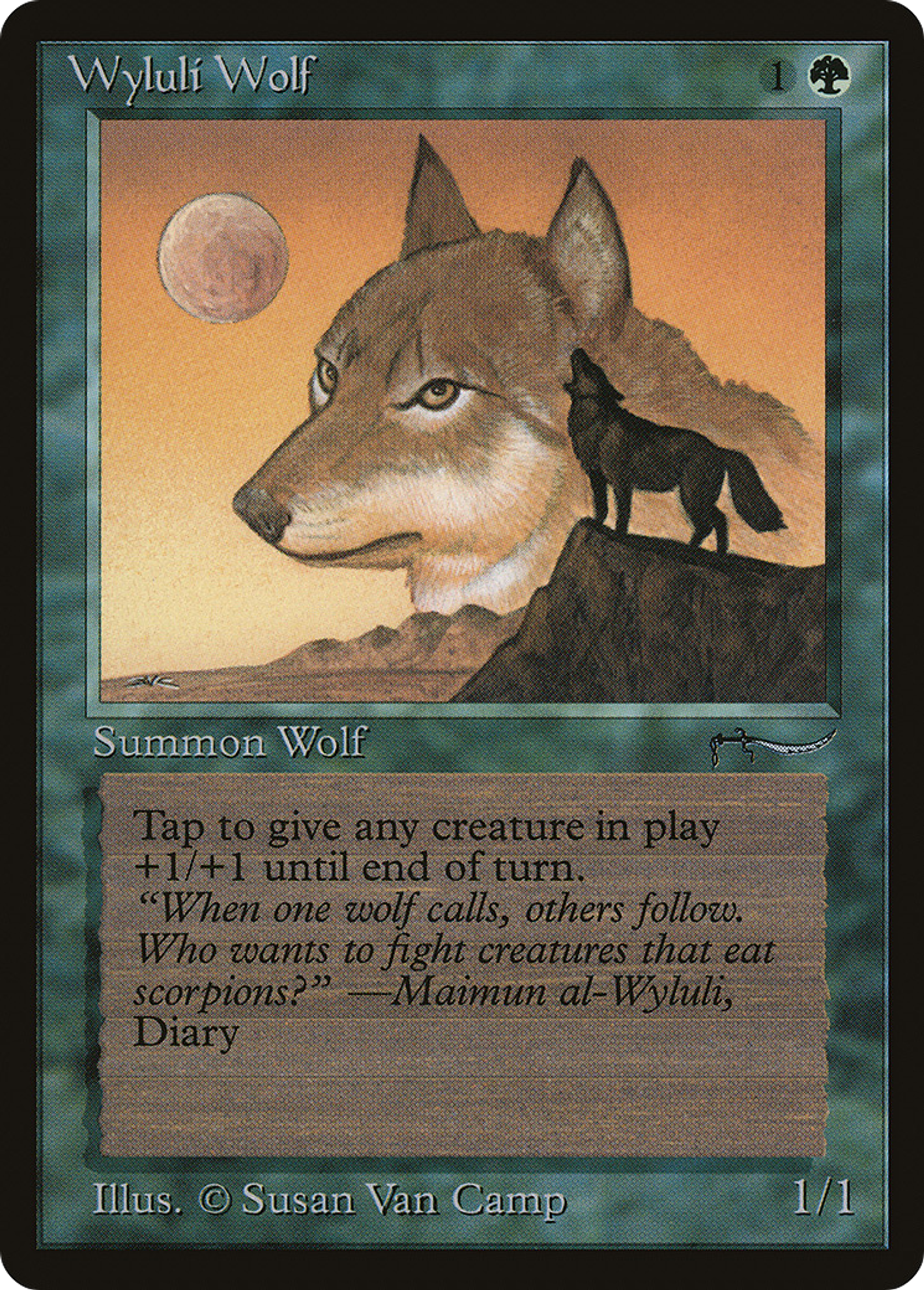 Wyluli Wolf — Arabian Nights — Magic: The Gathering