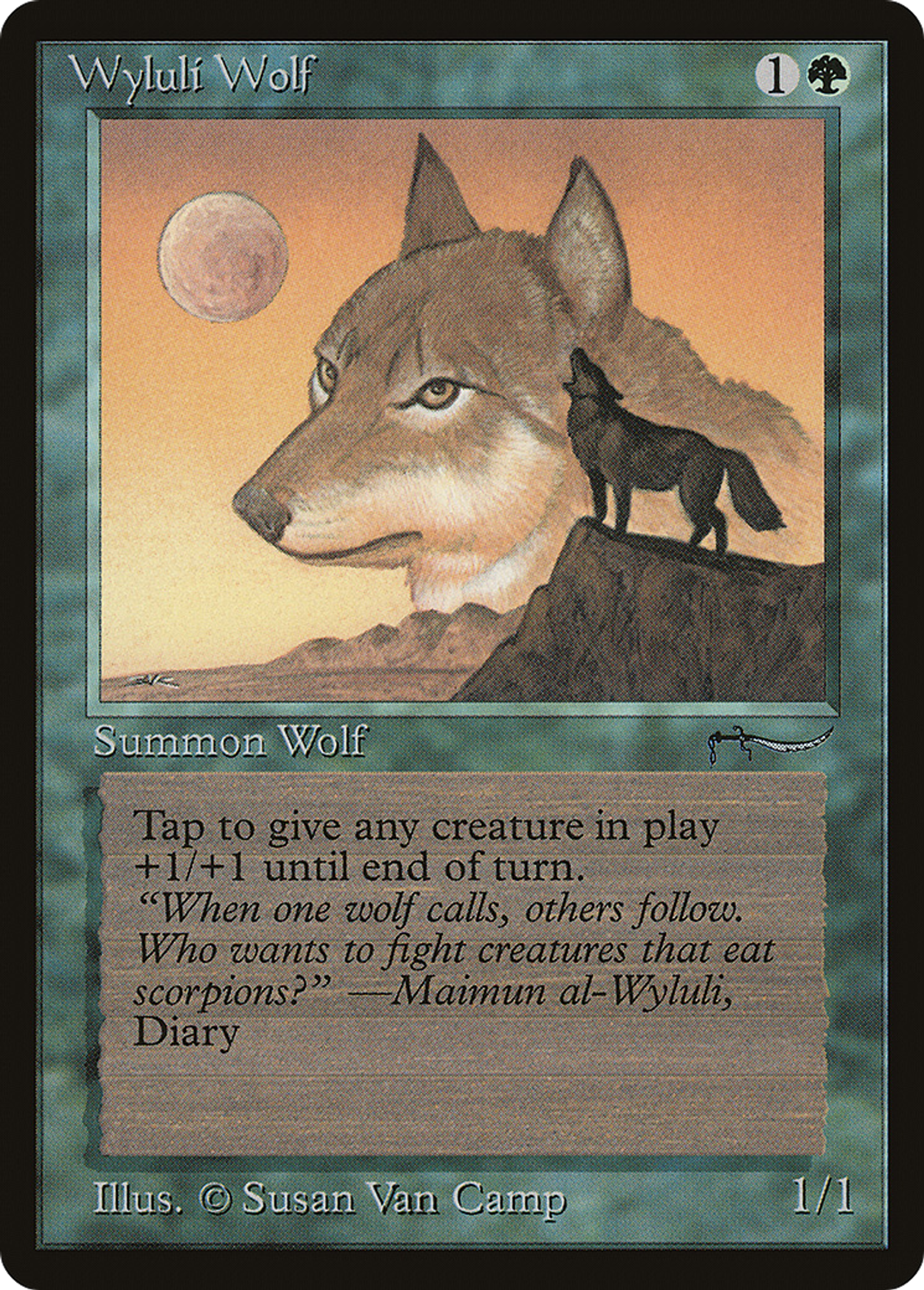 Wyluli Wolf — Arabian Nights — Magic: The Gathering