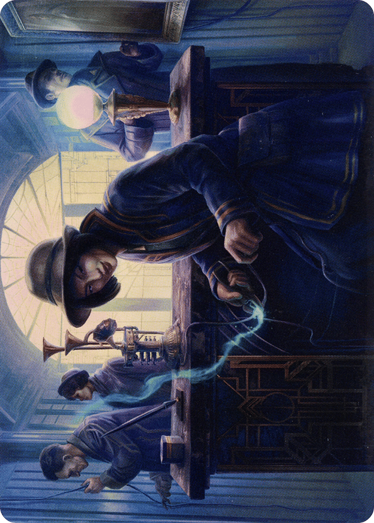 Wiretapping — New Capenna Art Series — Magic: The Gathering