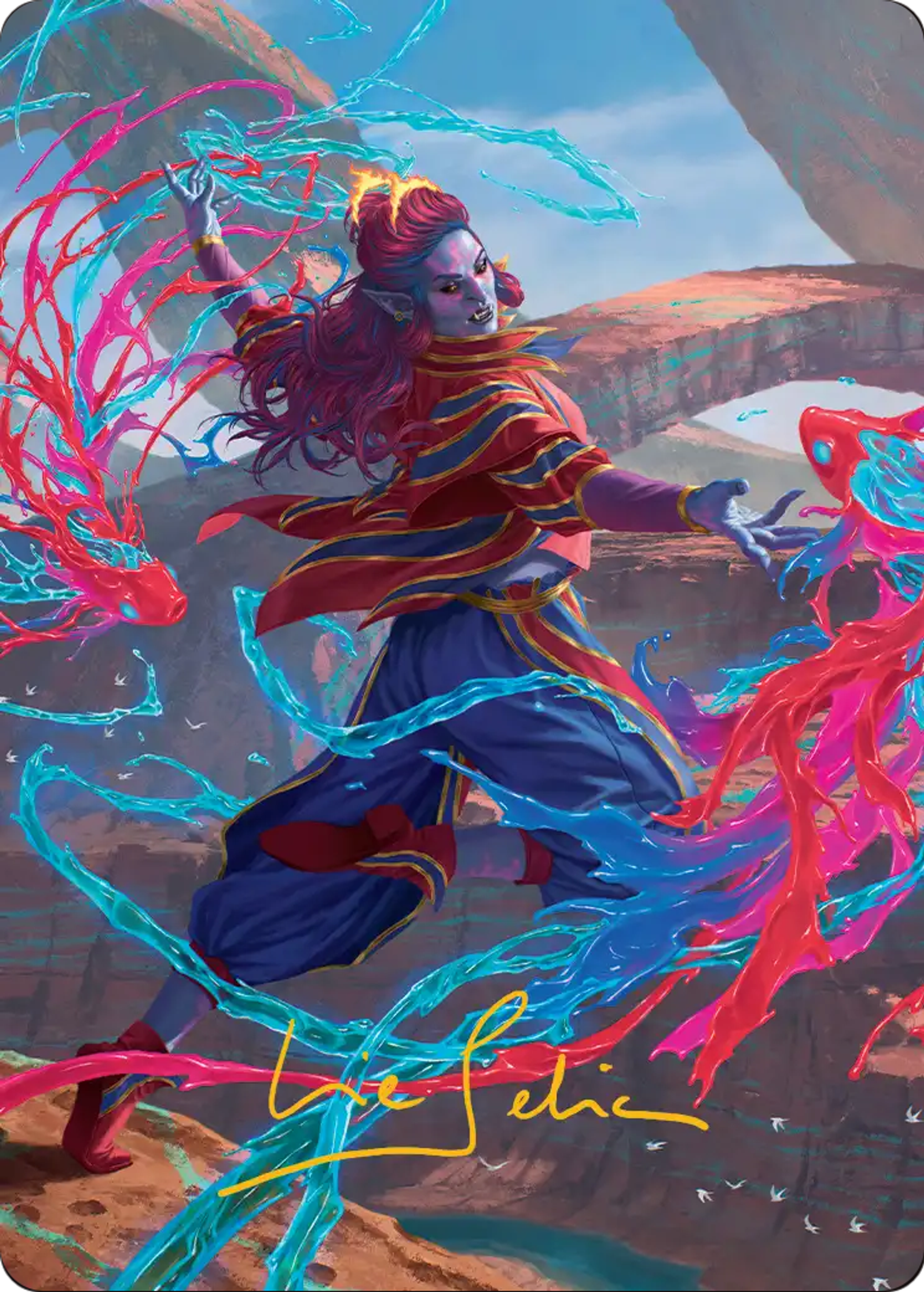 Rootha, Mastering the Moment — Secrets of Strixhaven Art Series — Magic: The Gathering
