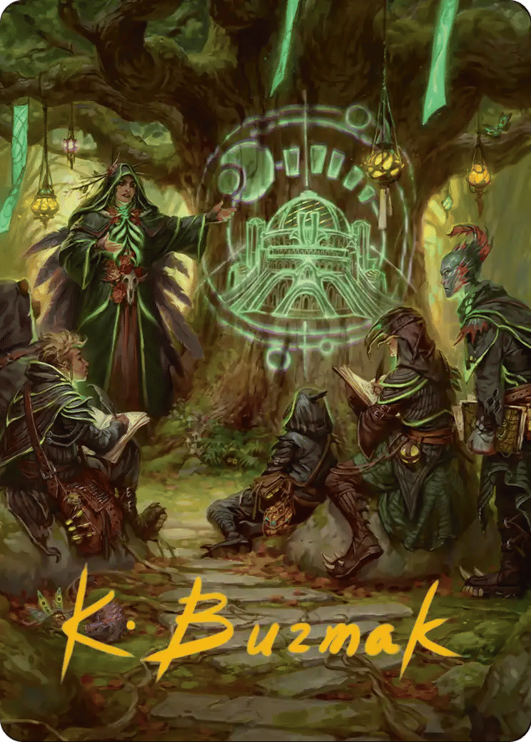Sylvan Library — Secrets of Strixhaven Art Series — Magic: The Gathering