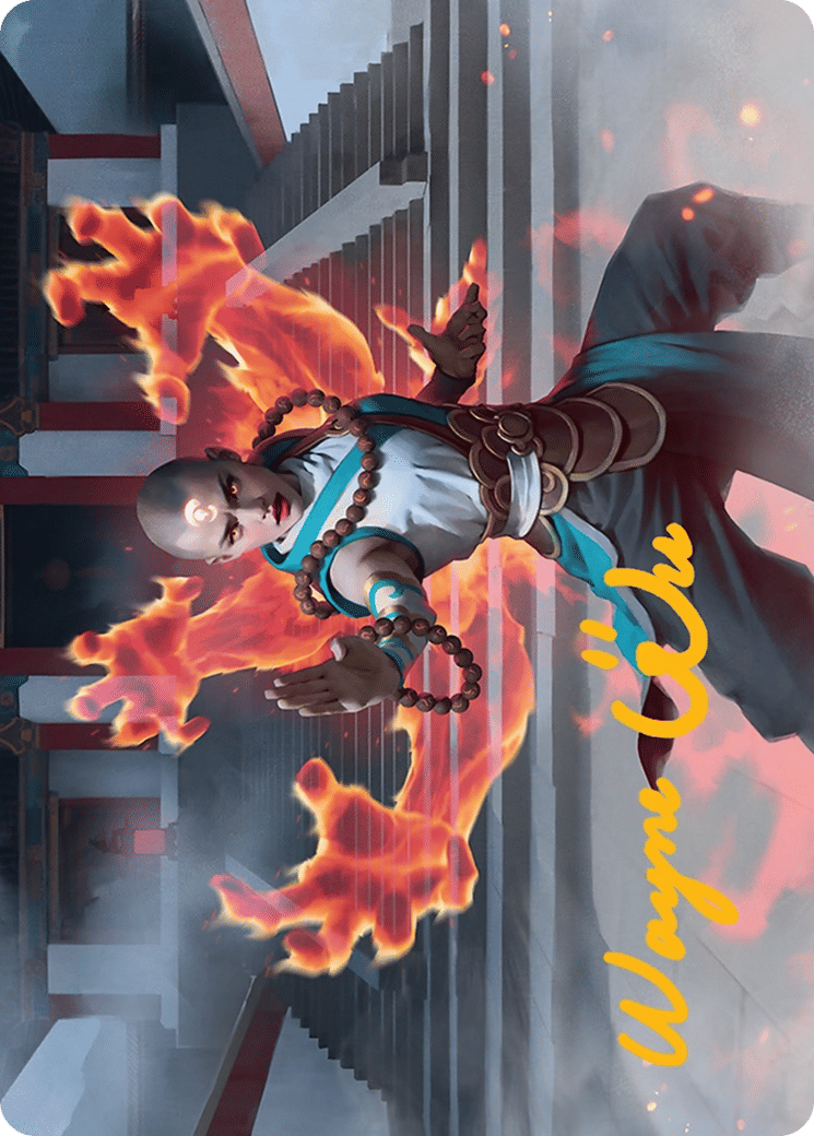 Flamehold Grappler — Tarkir: Dragonstorm Art Series — Magic: The Gathering