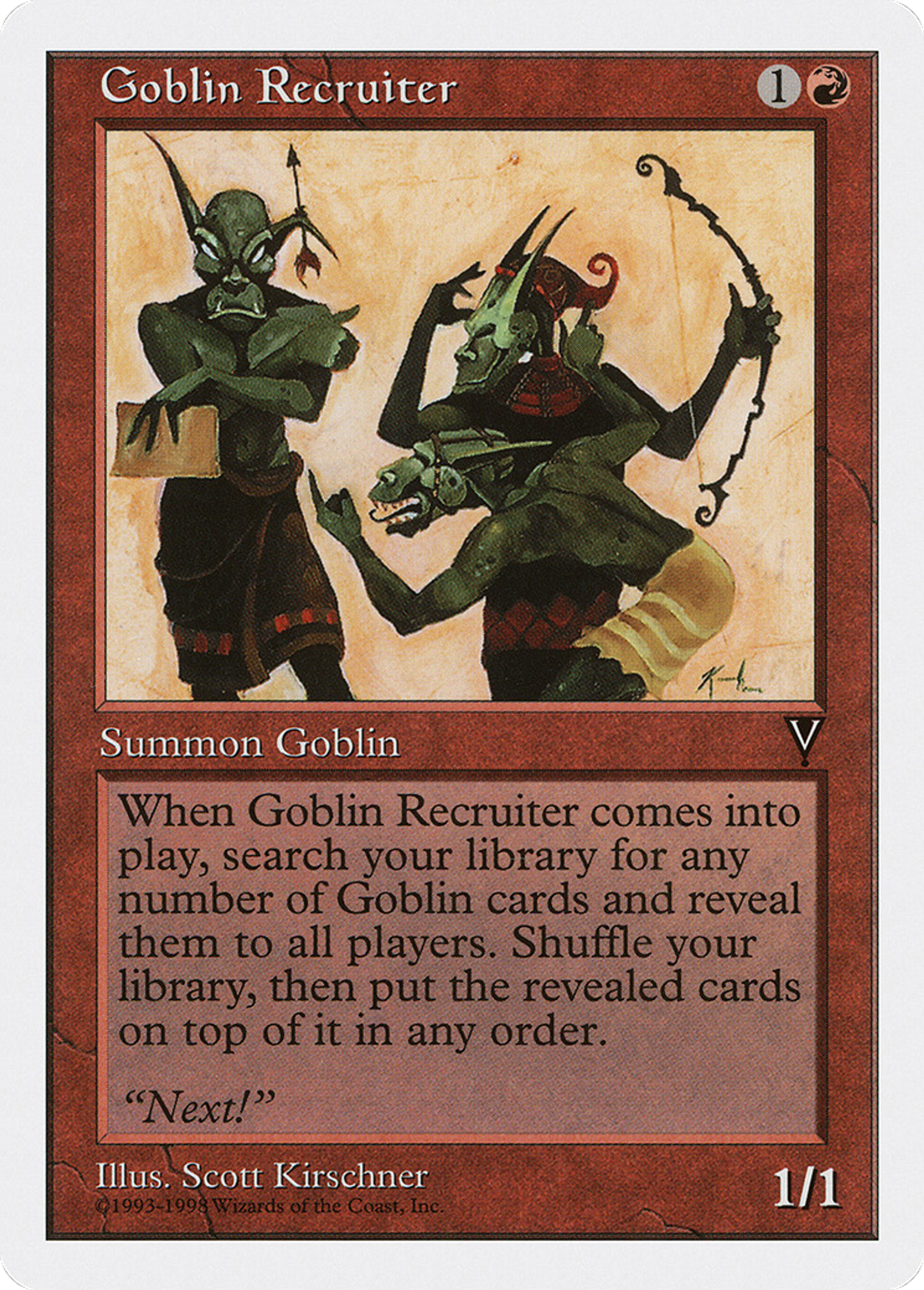 Goblin Recruiter — Anthologies — Magic: The Gathering