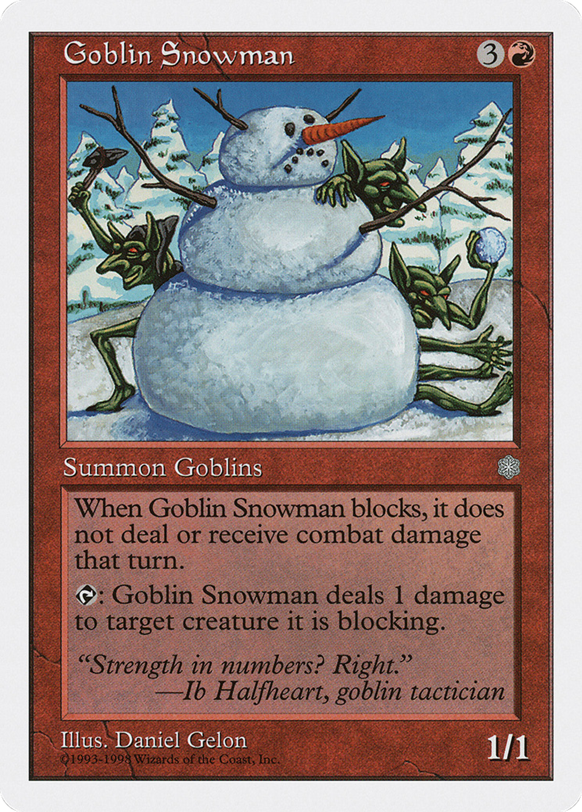 Goblin Snowman — Anthologies — Magic: The Gathering