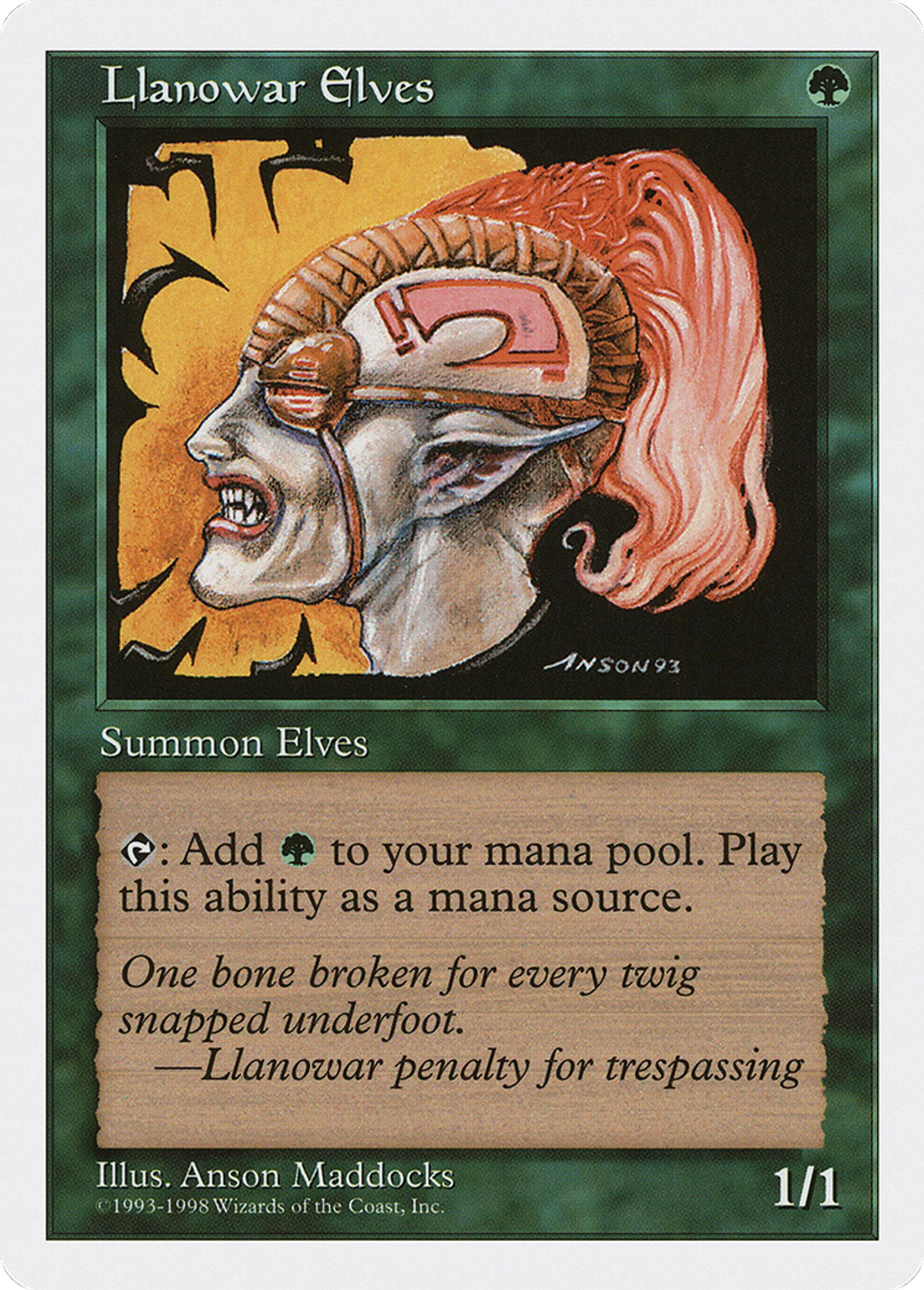 Llanowar Elves — Anthologies — Magic: The Gathering