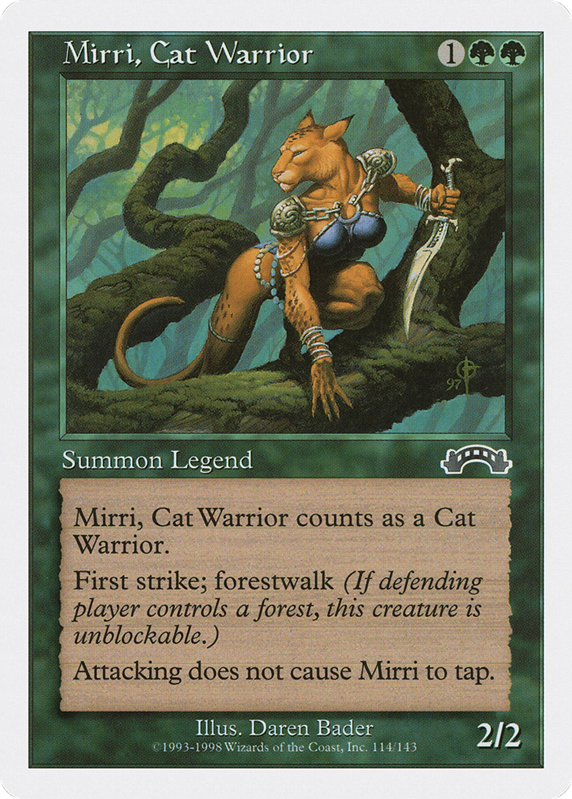 Mirri, Cat Warrior — Anthologies — Magic: The Gathering
