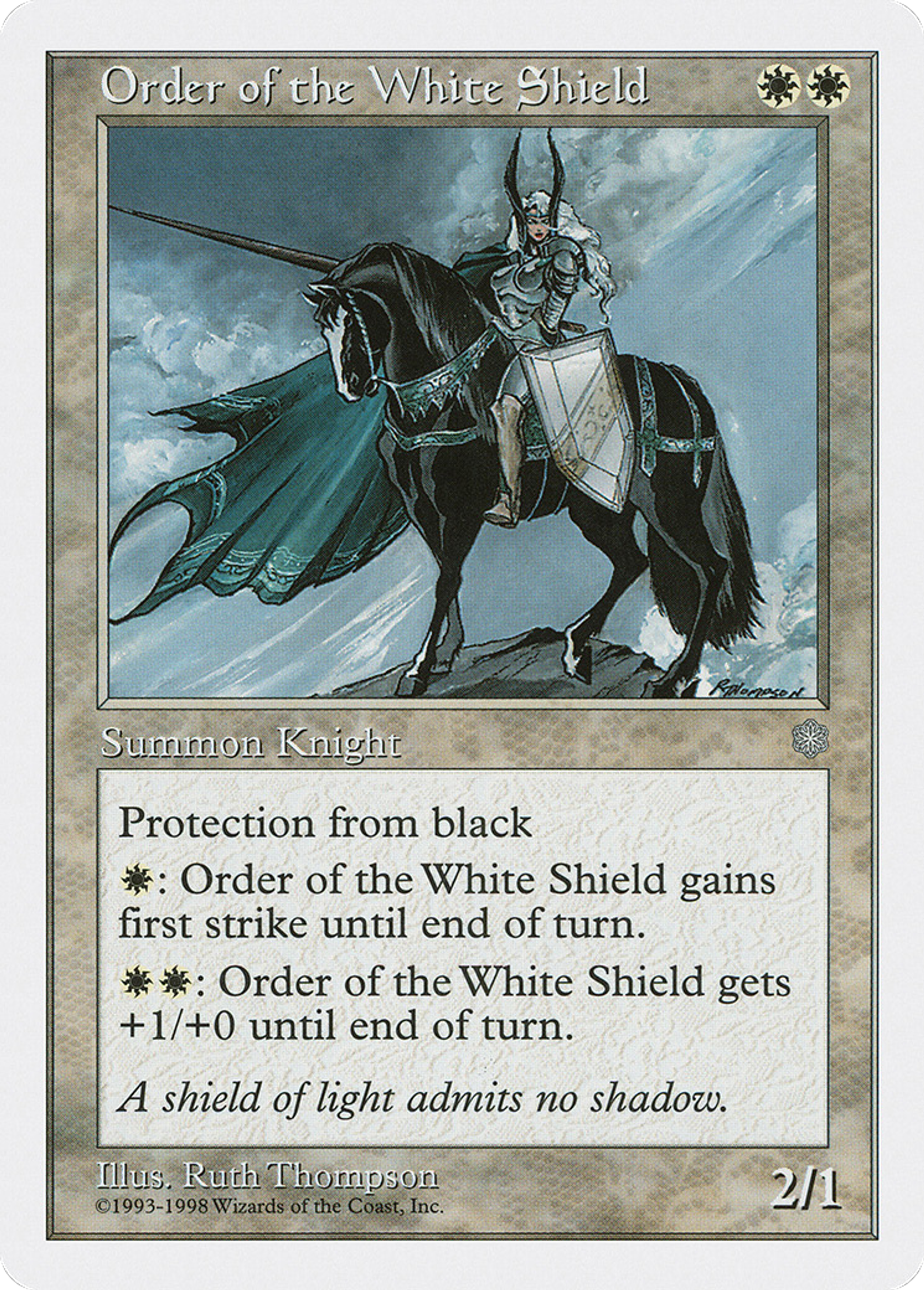 Order of the White Shield — Anthologies — Magic: The Gathering