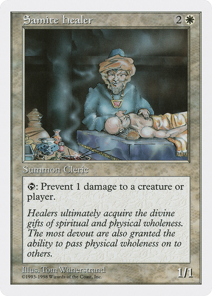 Samite Healer — Anthologies — Magic: The Gathering