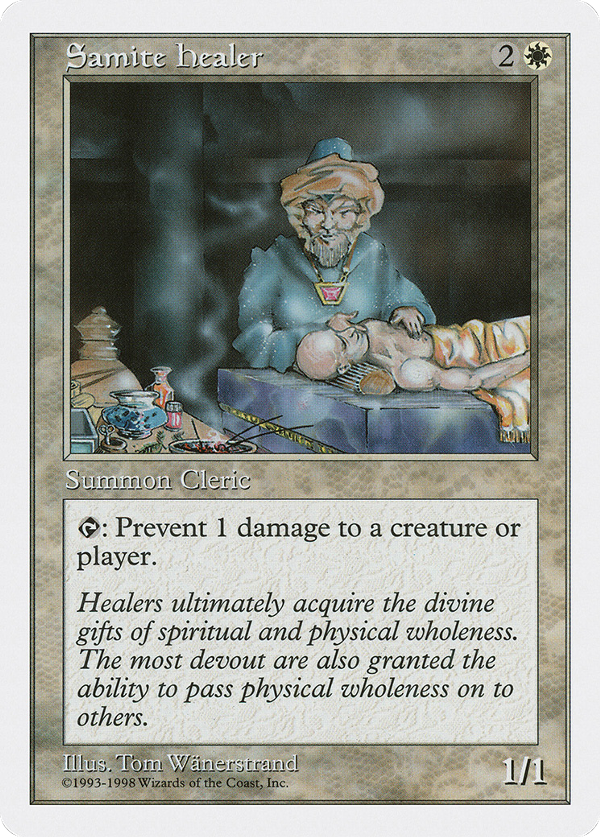 Samite Healer — Anthologies — Magic: The Gathering