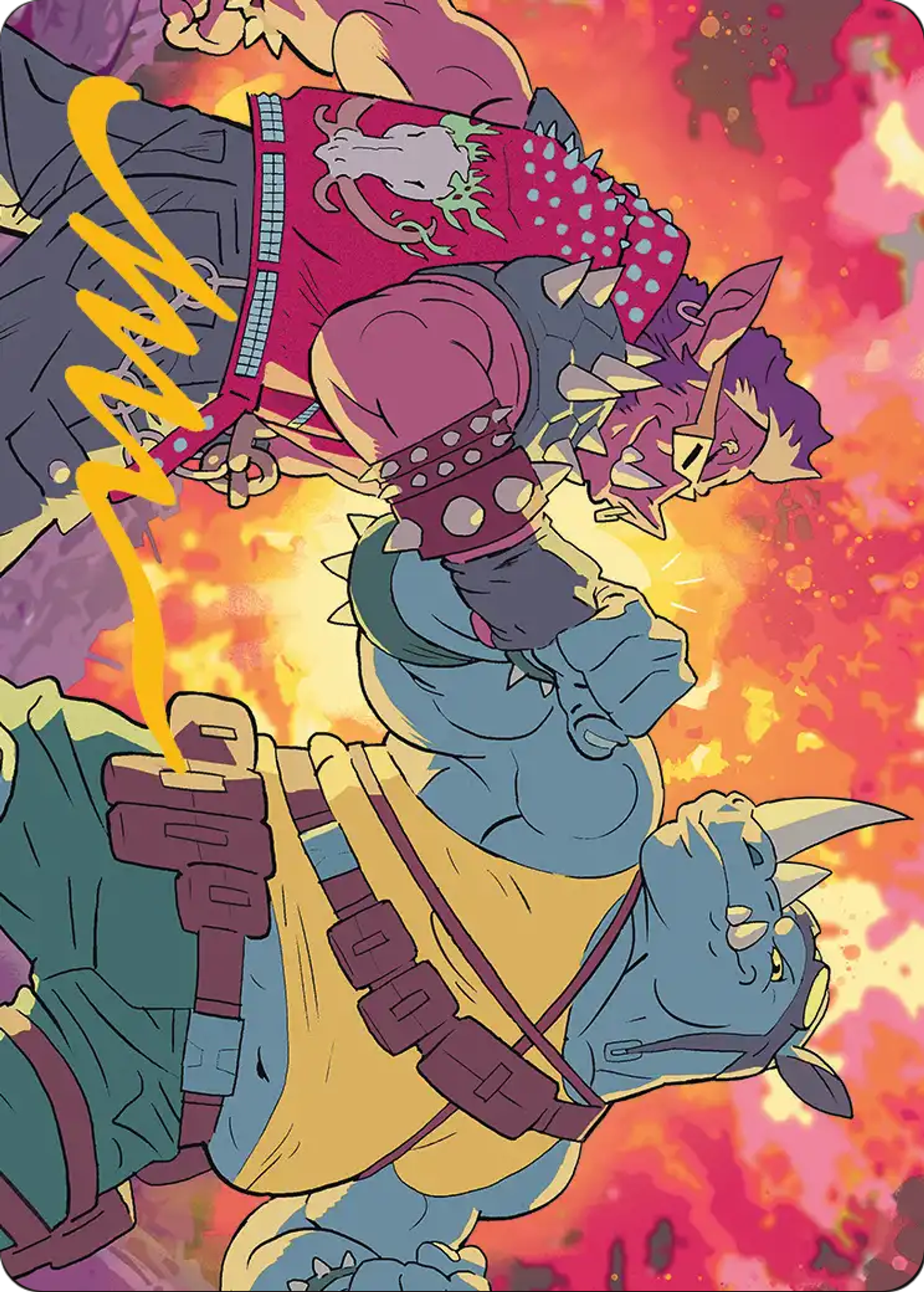 Bebop & Rocksteady — Teenage Mutant Ninja Turtles Art Series — Magic: The Gathering